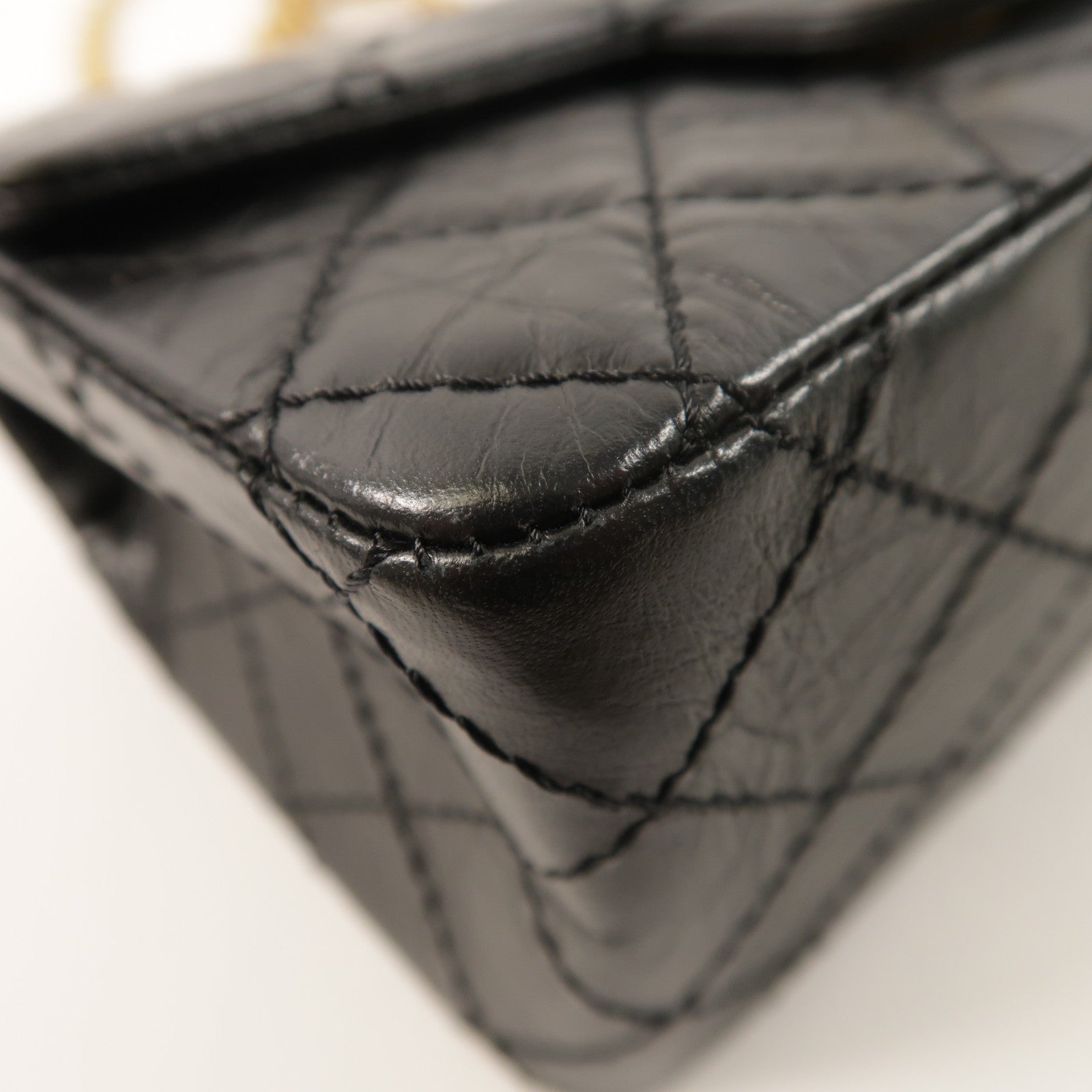 CHANEL 【激減優惠】牛皮皮革2.55 Mini金扣鏈帶肩背袋