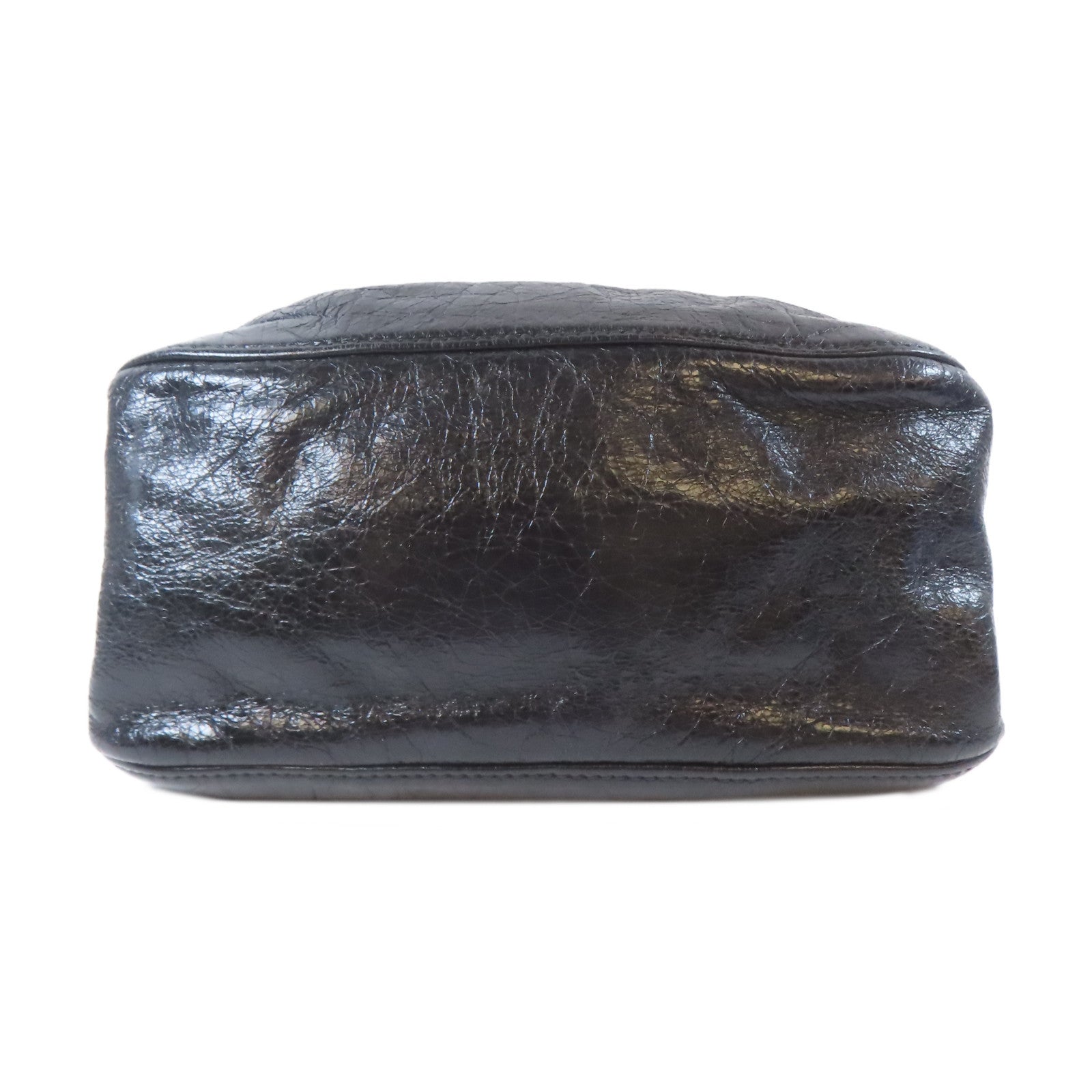 Miu Miu 牛皮皮革2way Shoulder Bag金扣手挽鏈帶肩背兩用袋黑色