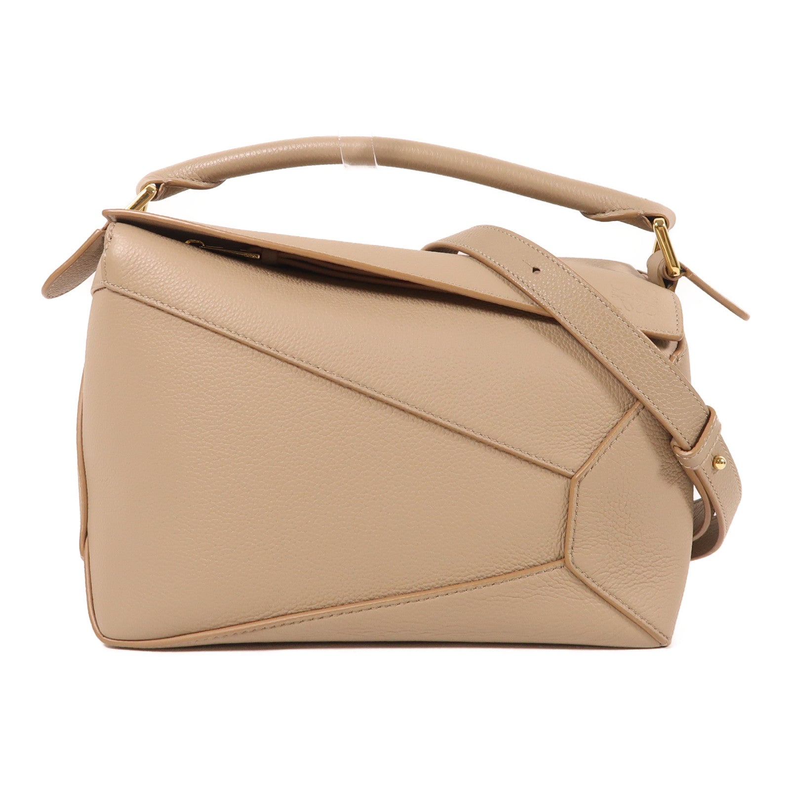LOEWE 牛皮皮革Small Puzzle金扣手挽肩背兩用袋
