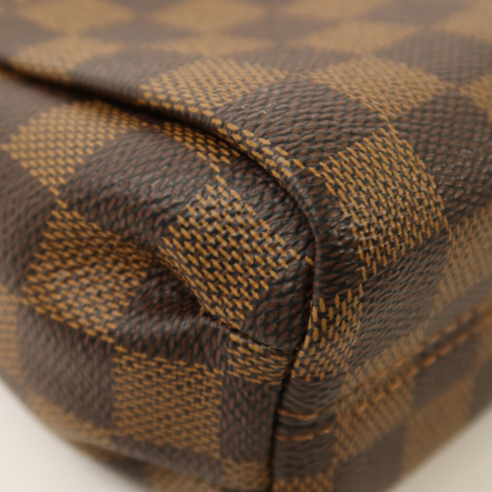 LOUIS VUITTON Damier Croisette金扣手挽肩背兩用袋