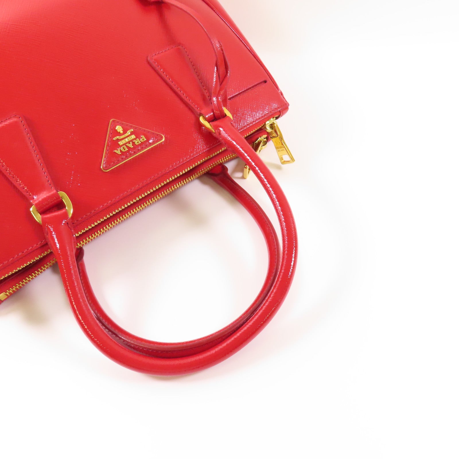 PRADA Saffiano皮革2 Way Shoulder Bag金扣手挽肩背兩用袋