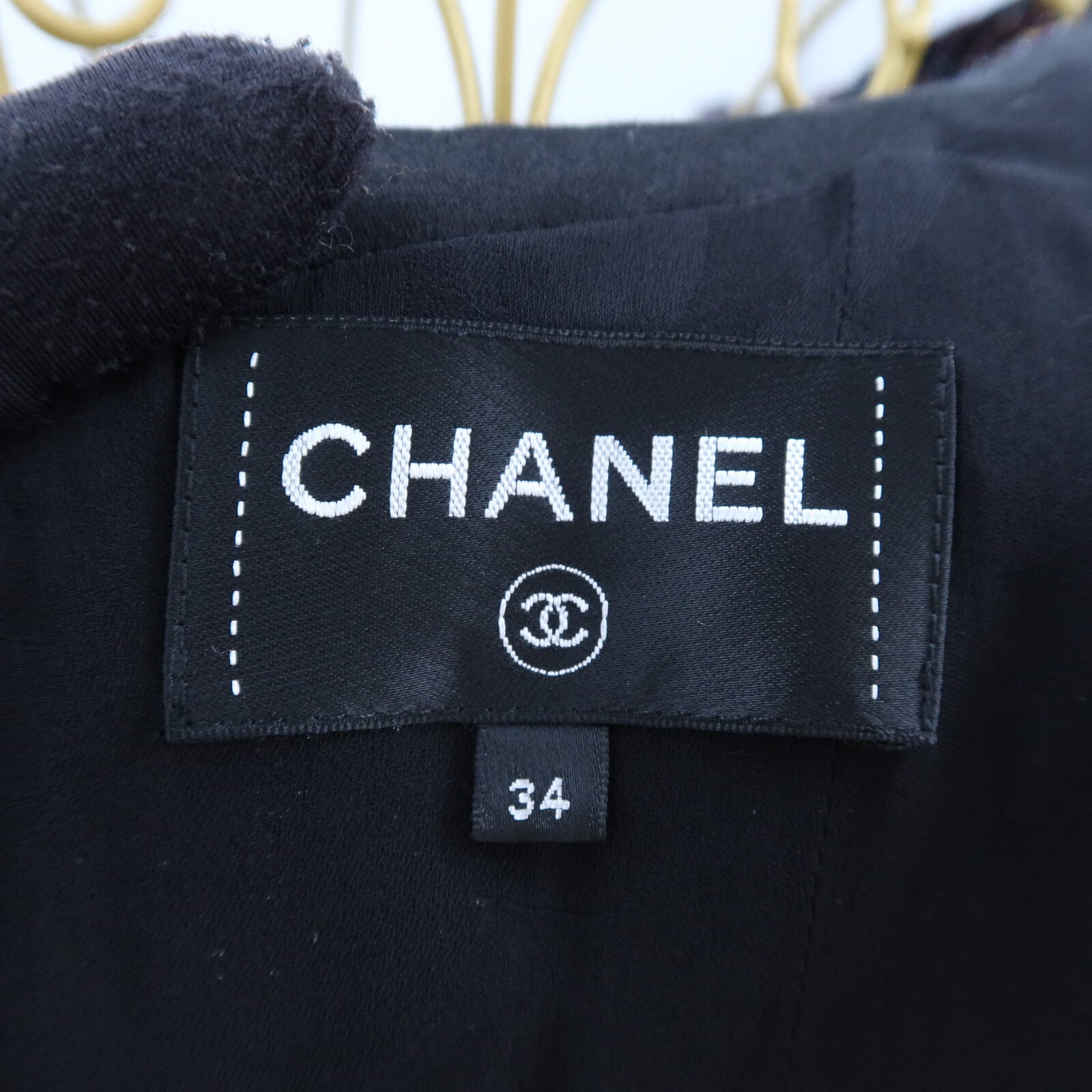 CHANEL Polyamide/Polyester Long-sleeve Tweed Dress連身裙
