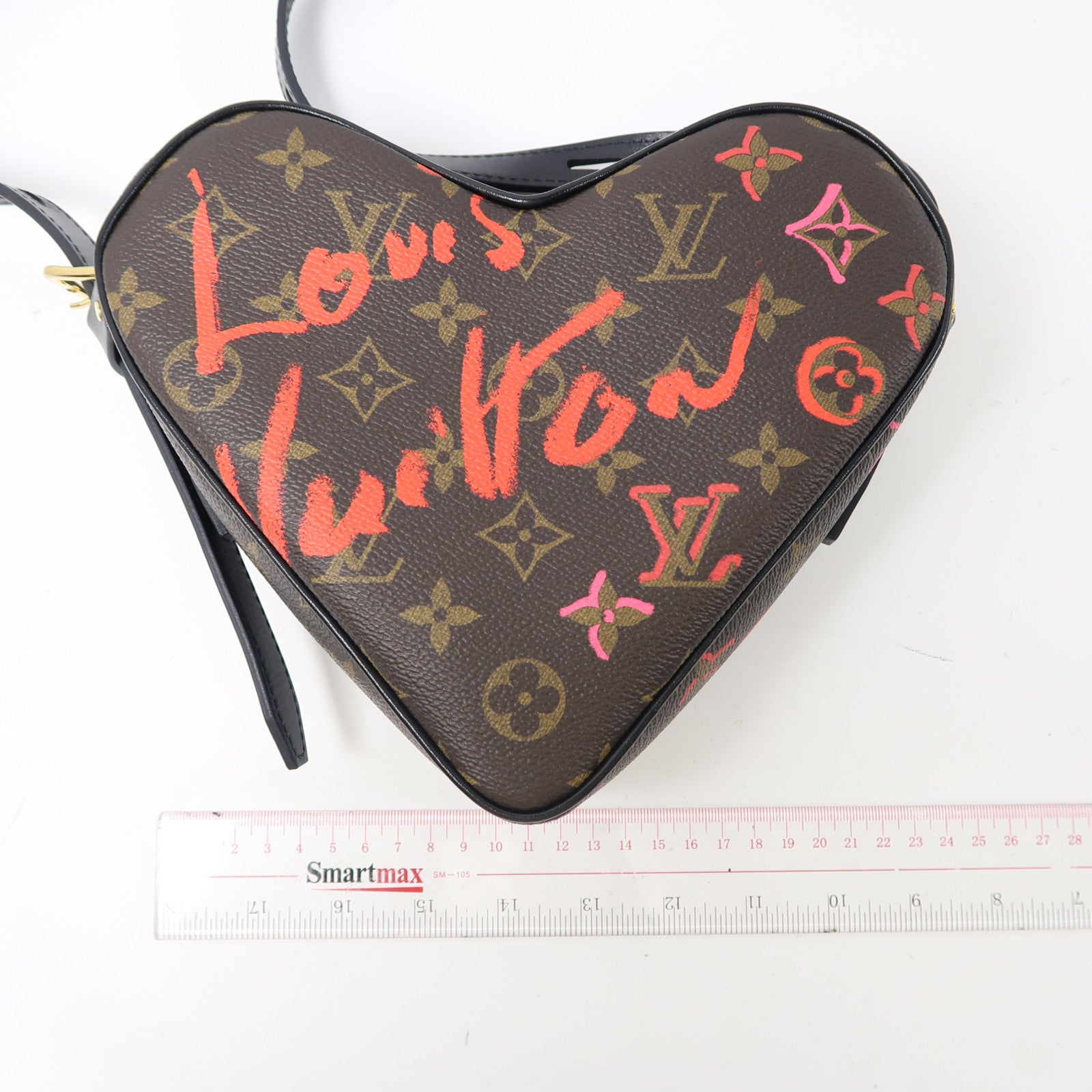 LOUIS VUITTON Monogram Sac Coeur Fall In Love金扣肩背袋棕色