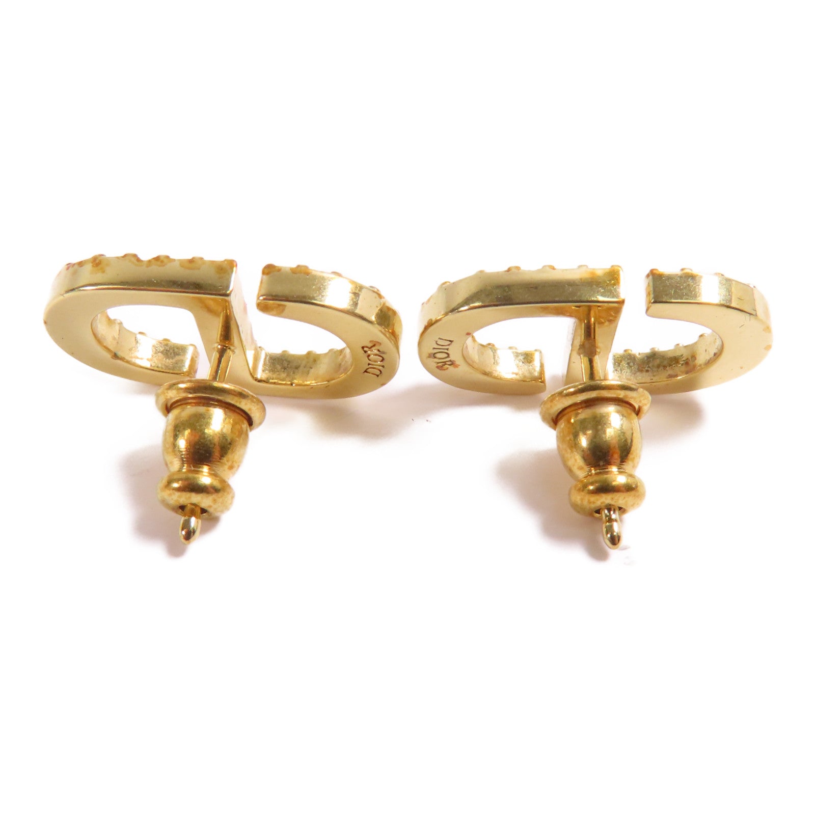 Dior 金屬Petit CD Stud Earrings耳環