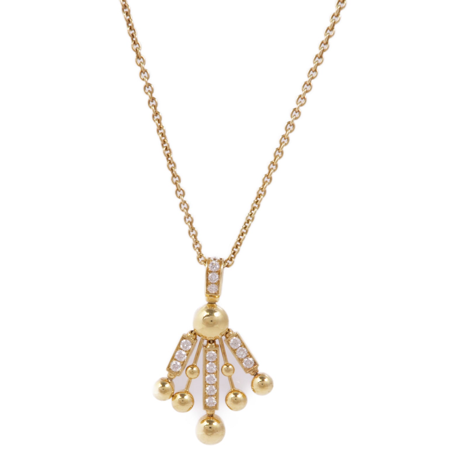 BVLGARI 18K黃金Astra Recerchi Fireworks鑽石項鍊