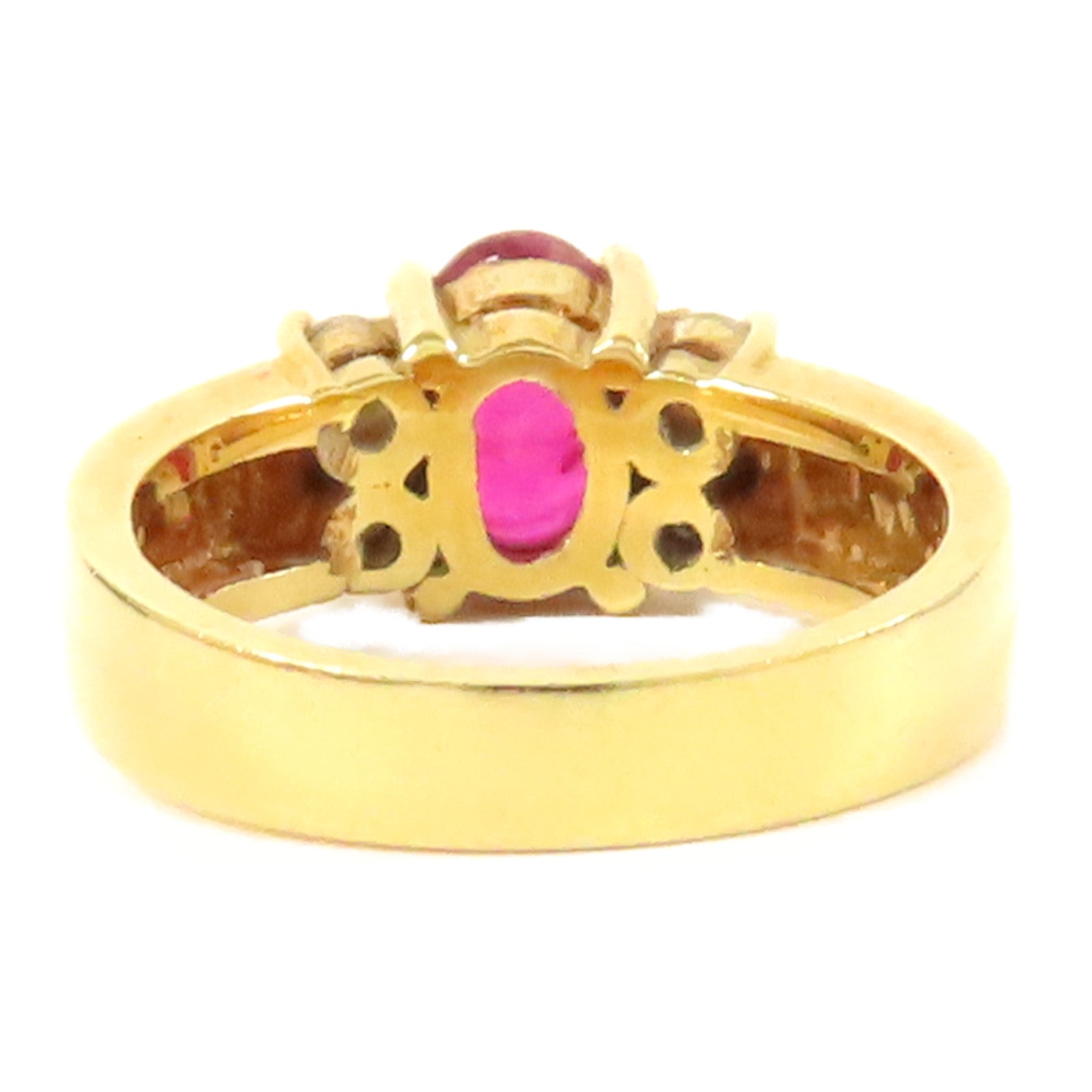 JEWELRY **【激減優惠】18K黃金Ruby Ring 0.63ct紅寶石戒指US#1.75