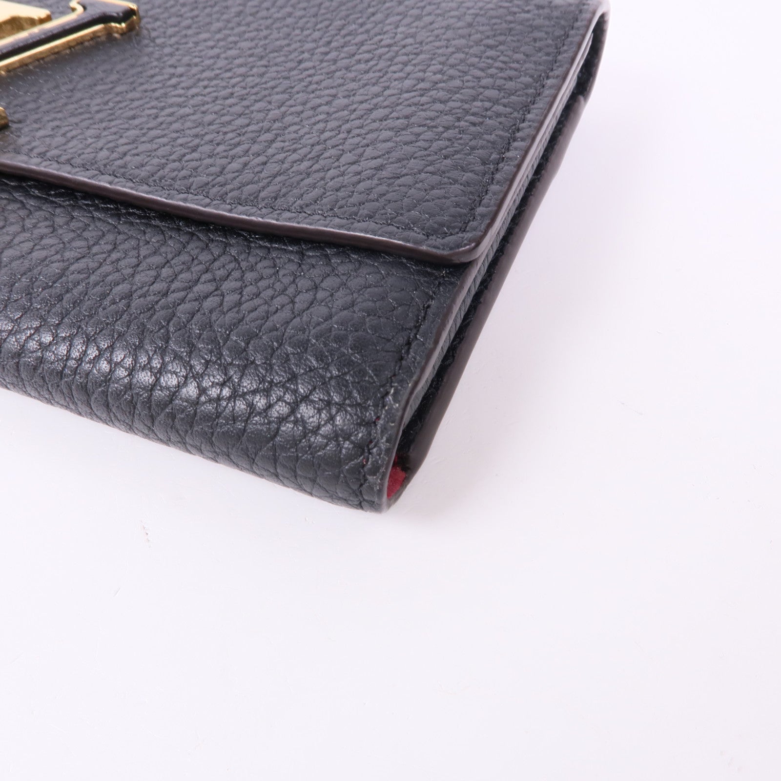 LOUIS VUITTON 【激減優惠】Taurillon Capucines金扣長錢包