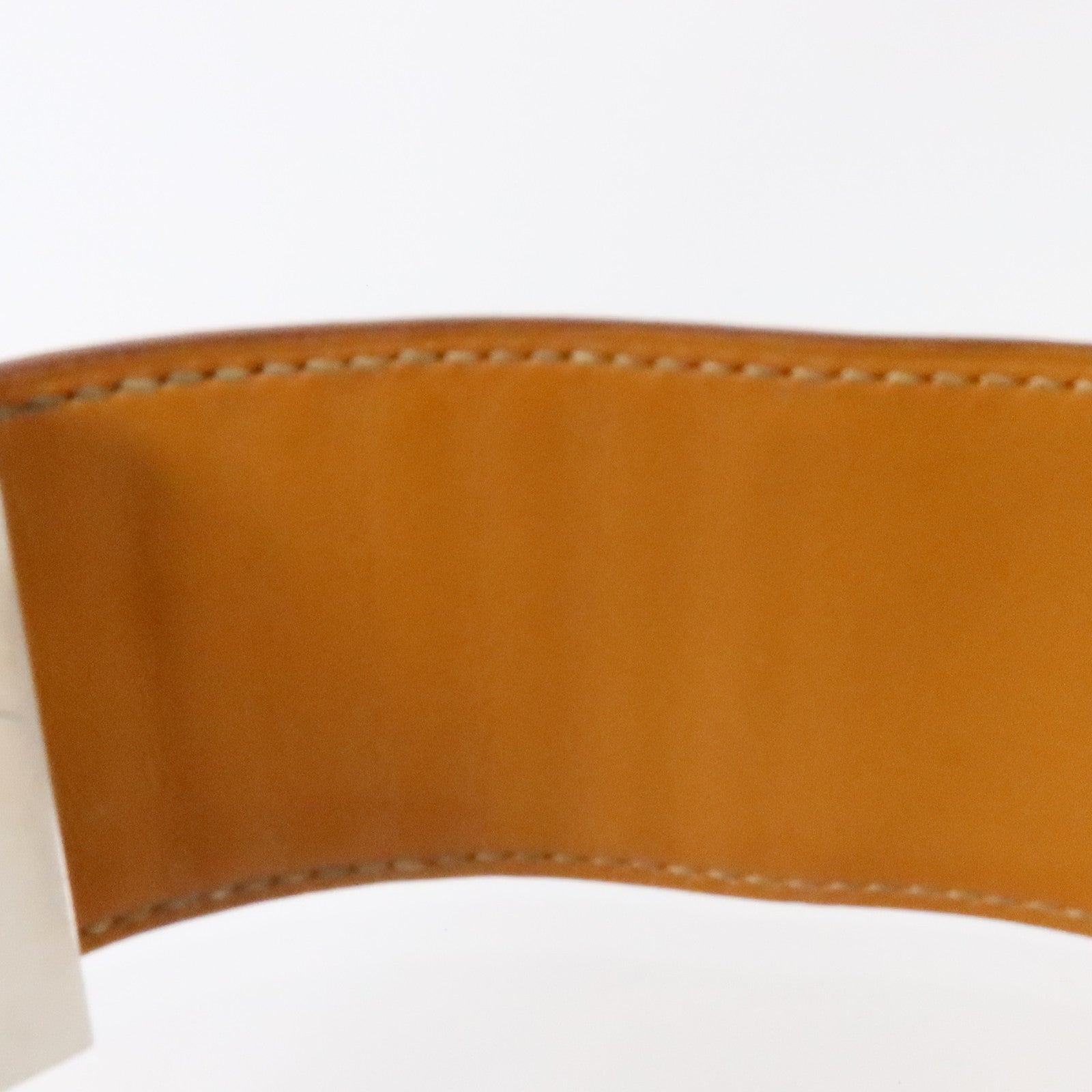 HERMES Swift皮革/金屬Collier De Chien Bracelet銀扣手鏈