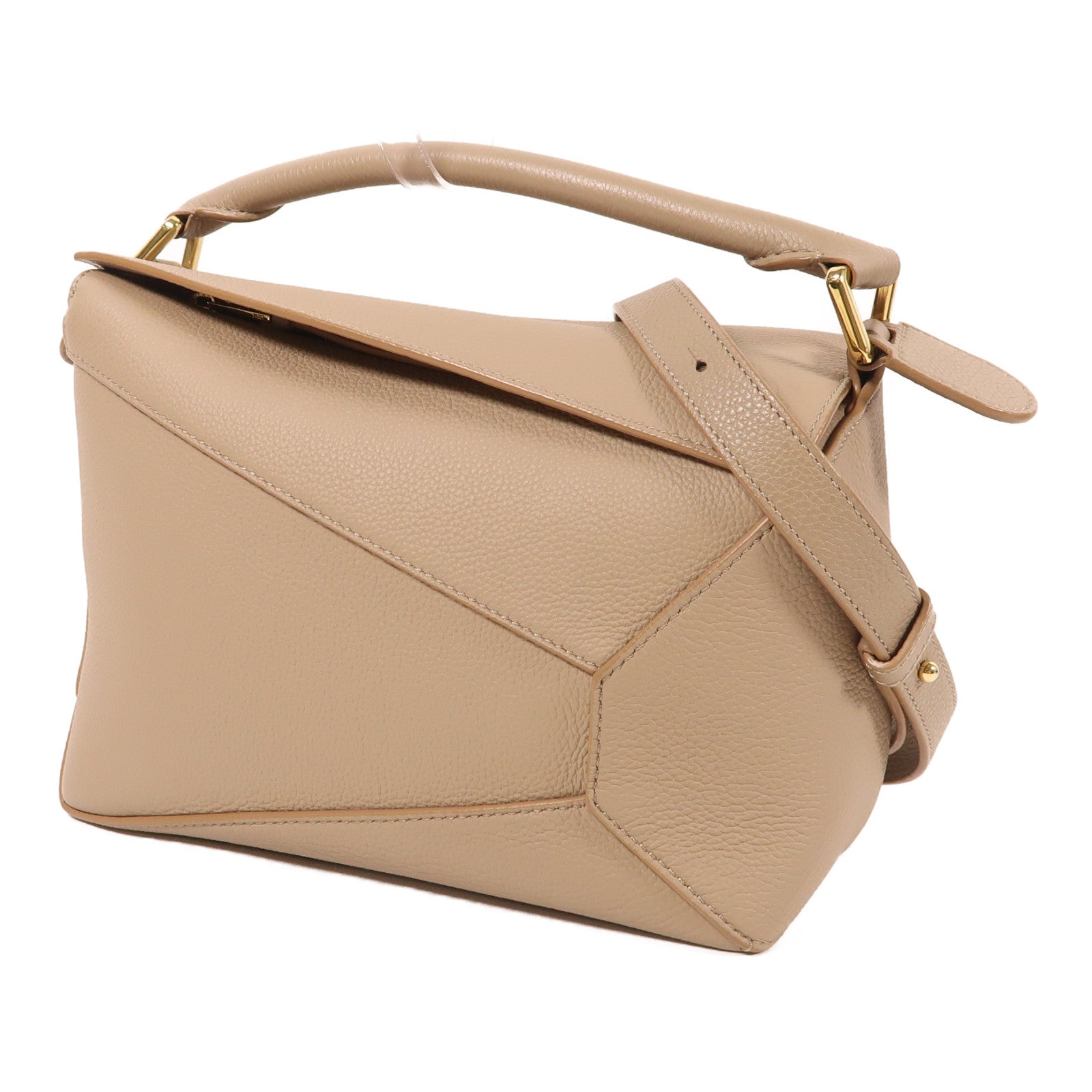 LOEWE 牛皮皮革Small Puzzle金扣手挽肩背兩用袋