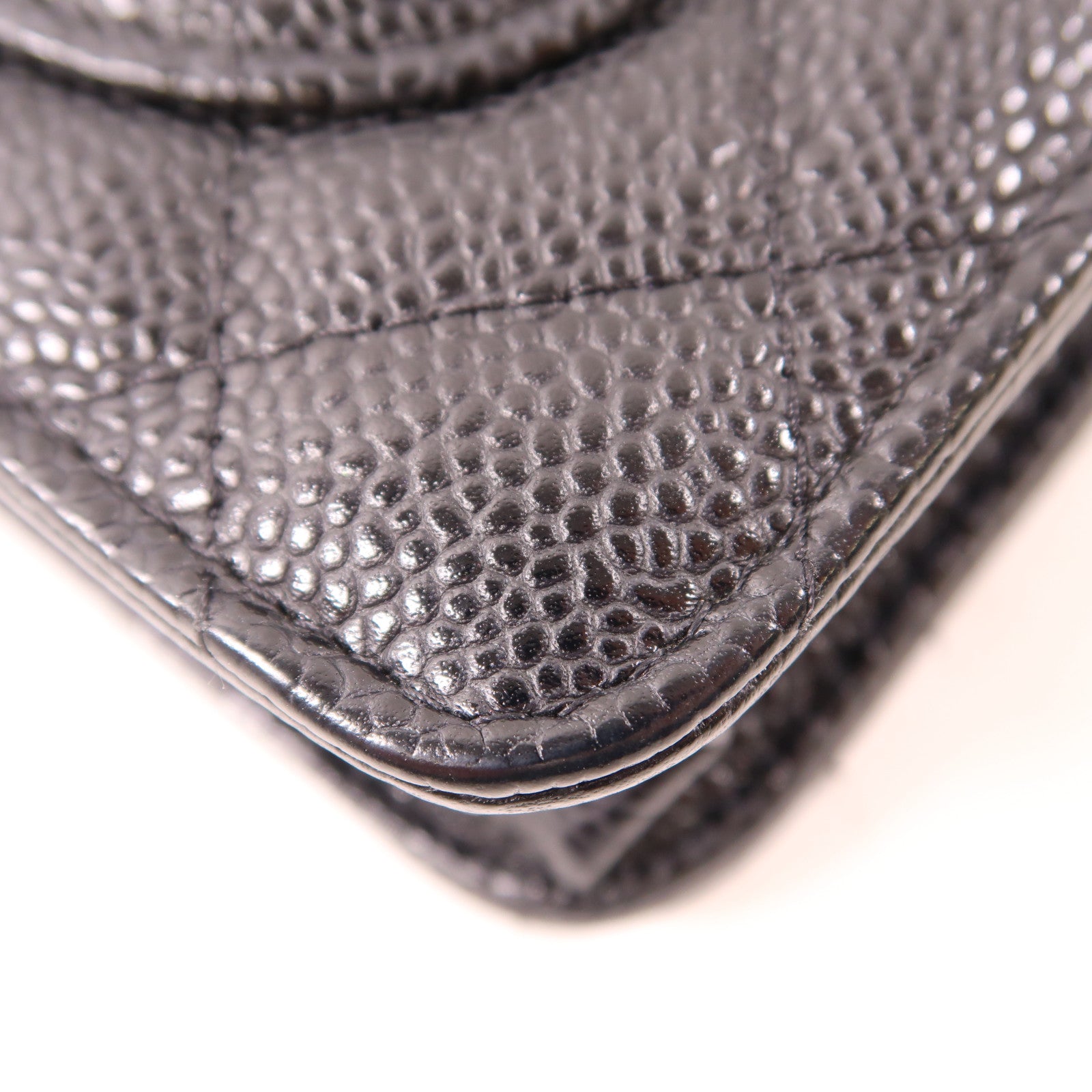 CHANEL 牛皮皮革WOC Wallet On Chain銀扣鏈帶肩背袋