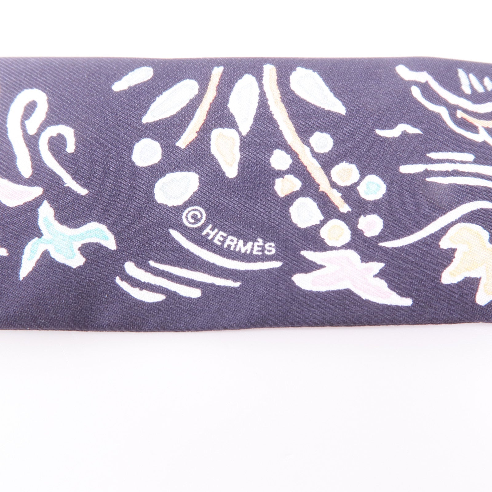HERMES 絲質Twilly絲巾