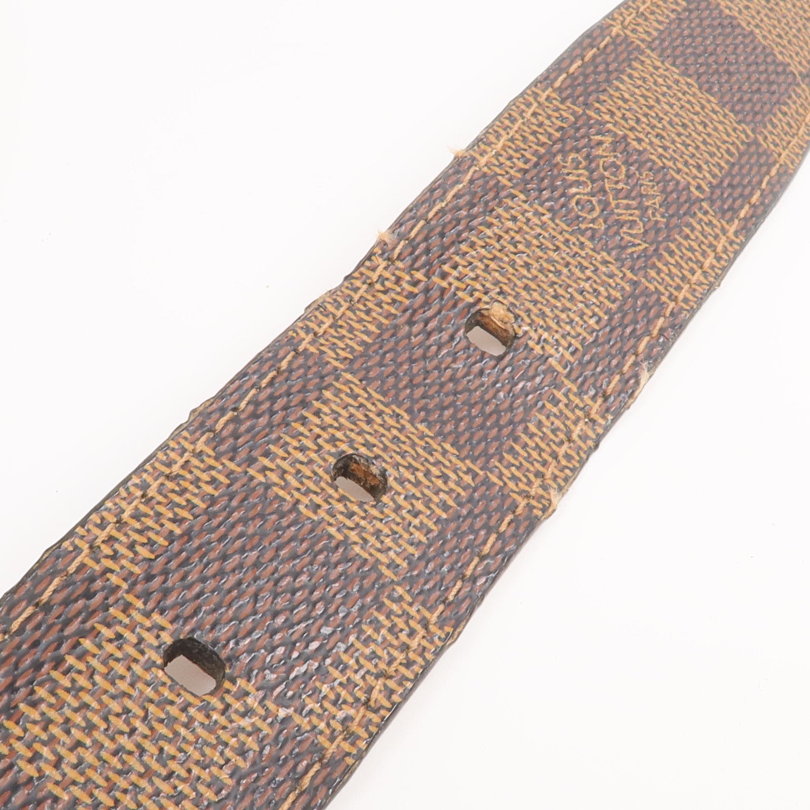 LOUIS VUITTON 【激減優惠】Damier Ceinture Ellipse金扣皮帶