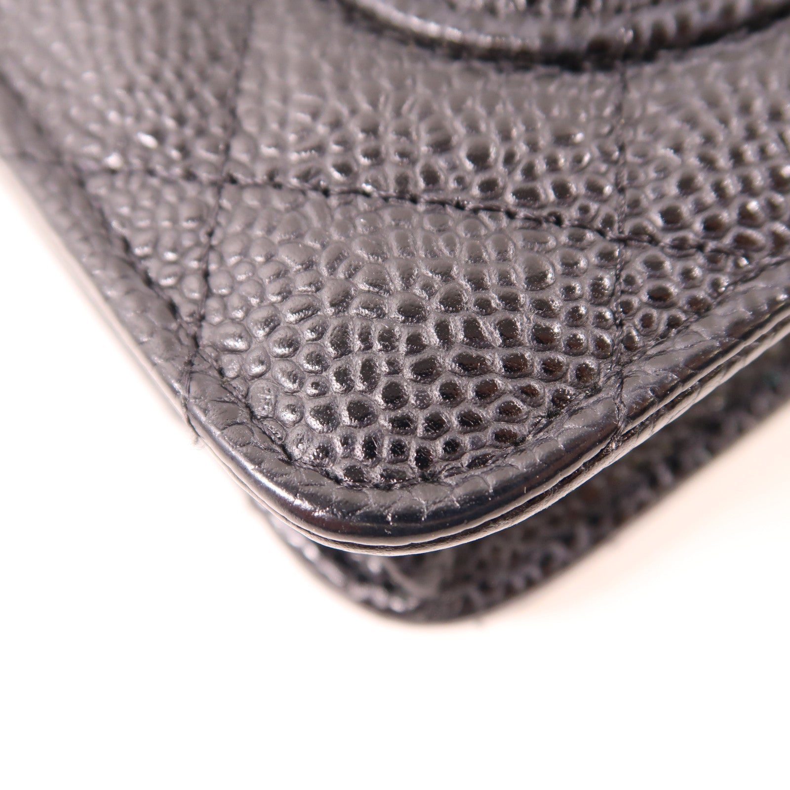 CHANEL 牛皮皮革WOC Wallet On Chain銀扣鏈帶肩背袋