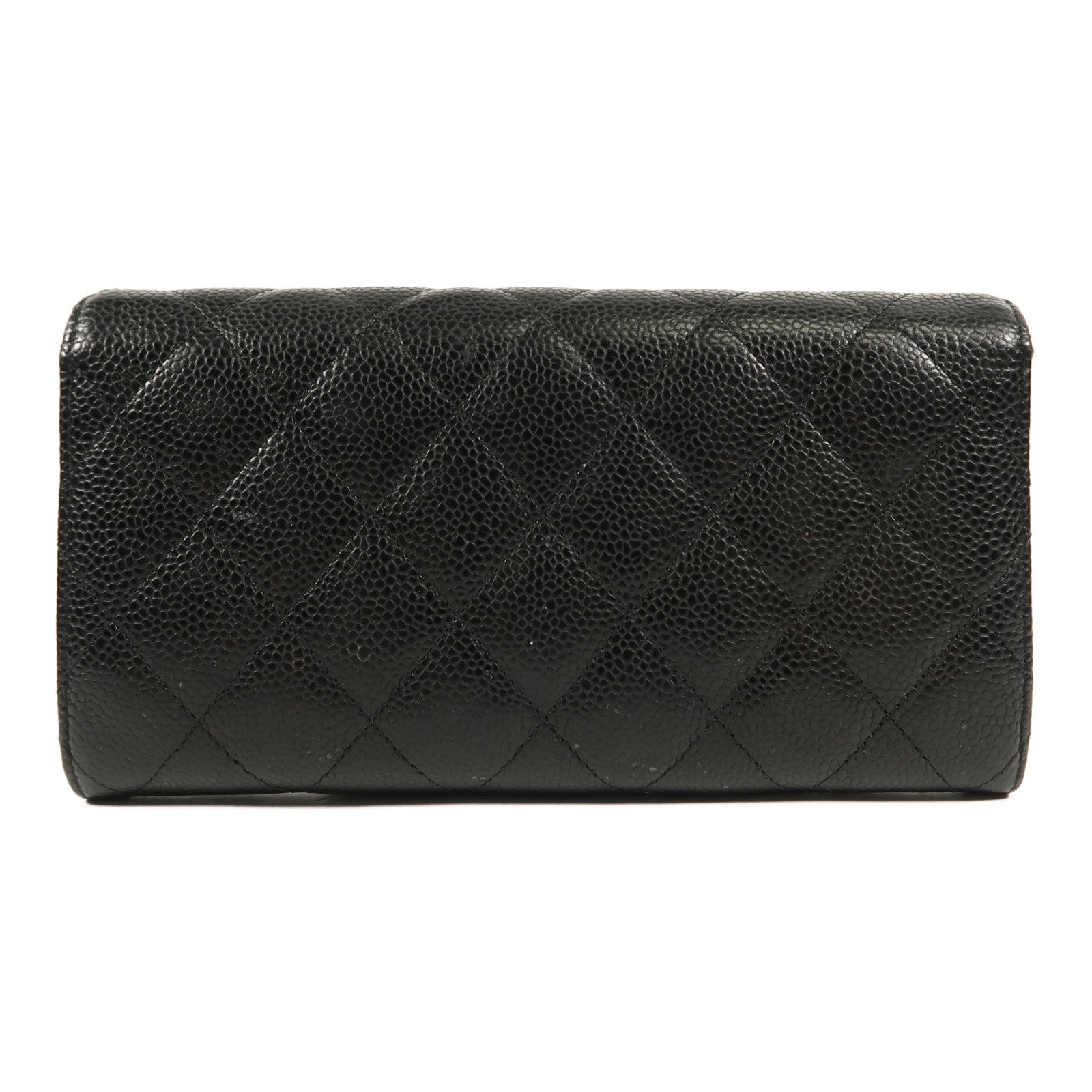 CHANEL 牛皮皮革Wallet金扣長錢包