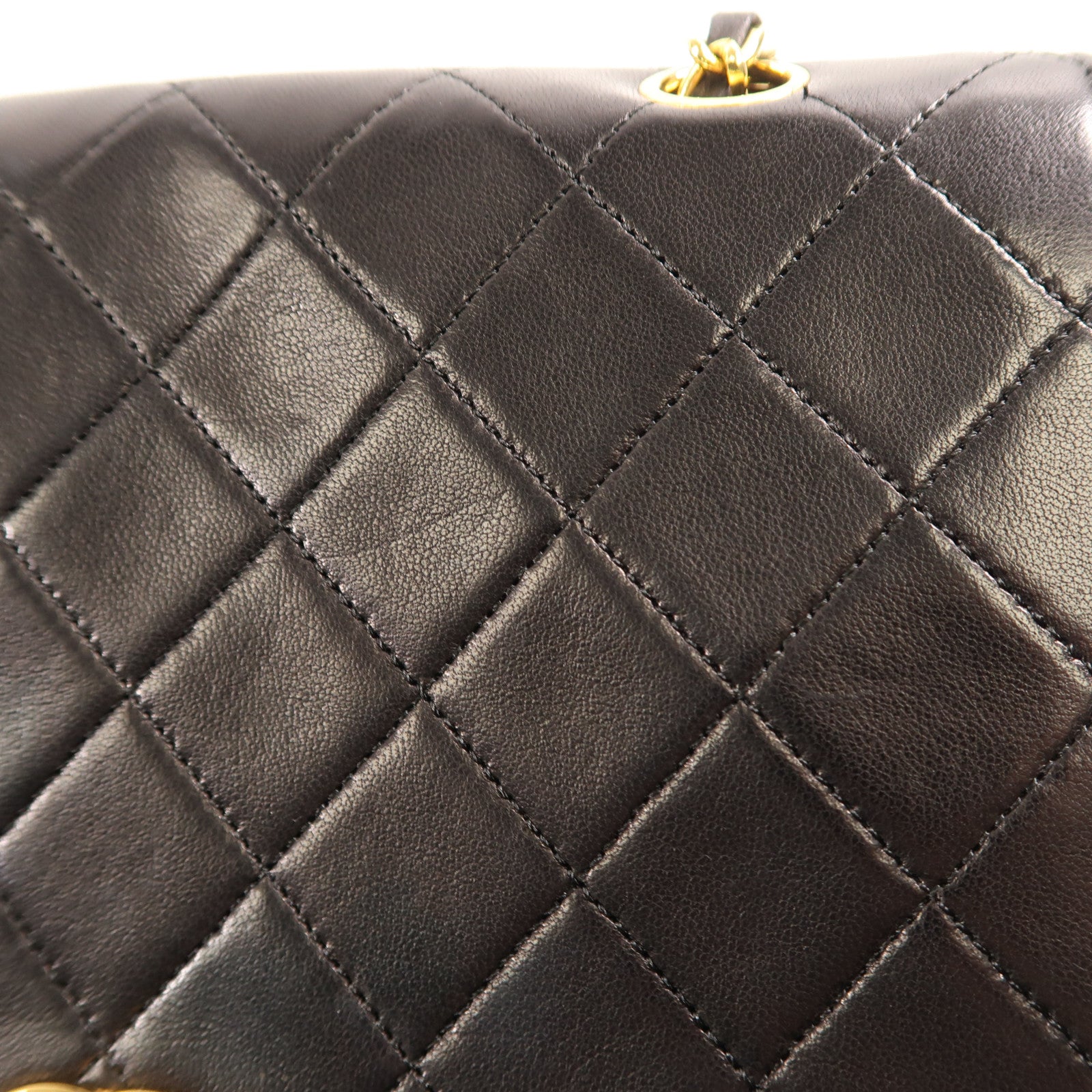 CHANEL 羊皮皮革Chain Shoulder Bag金扣鏈帶肩背袋