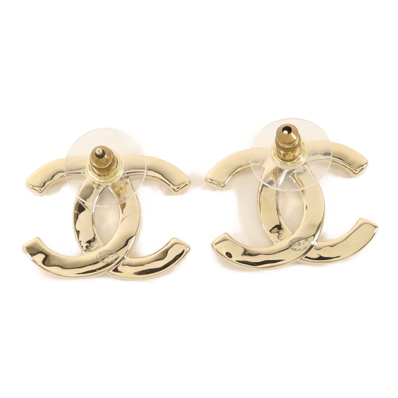 CHANEL 金屬/水晶Pierced Earring耳環