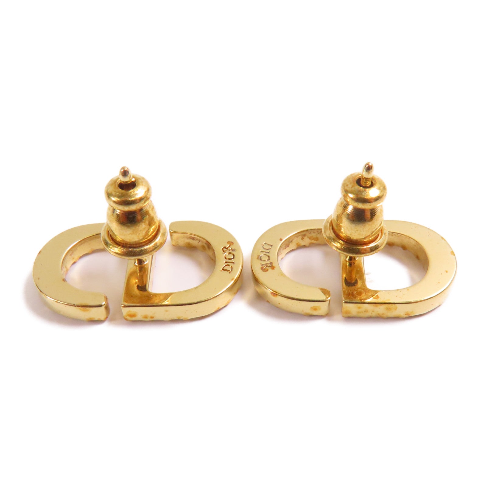 Dior 金屬Petit CD Stud Earrings耳環