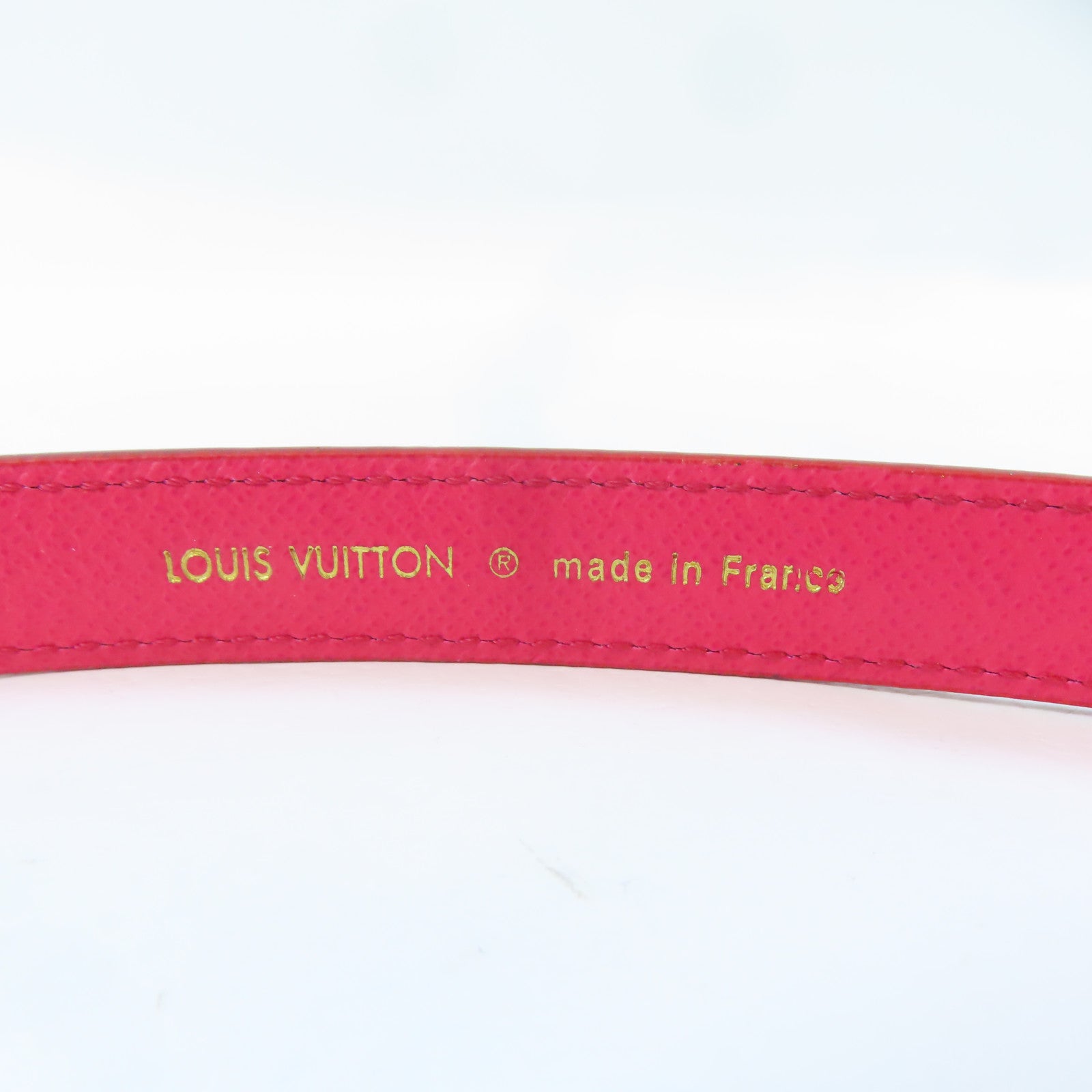 LOUIS VUITTON Monogram Multicolore Belt 75cm金扣皮帶白色/彩色
