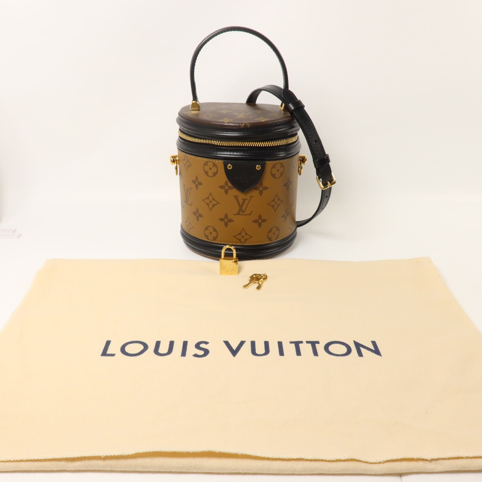 LOUIS VUITTON Monogram Reverse Cannes手挽肩背兩用袋