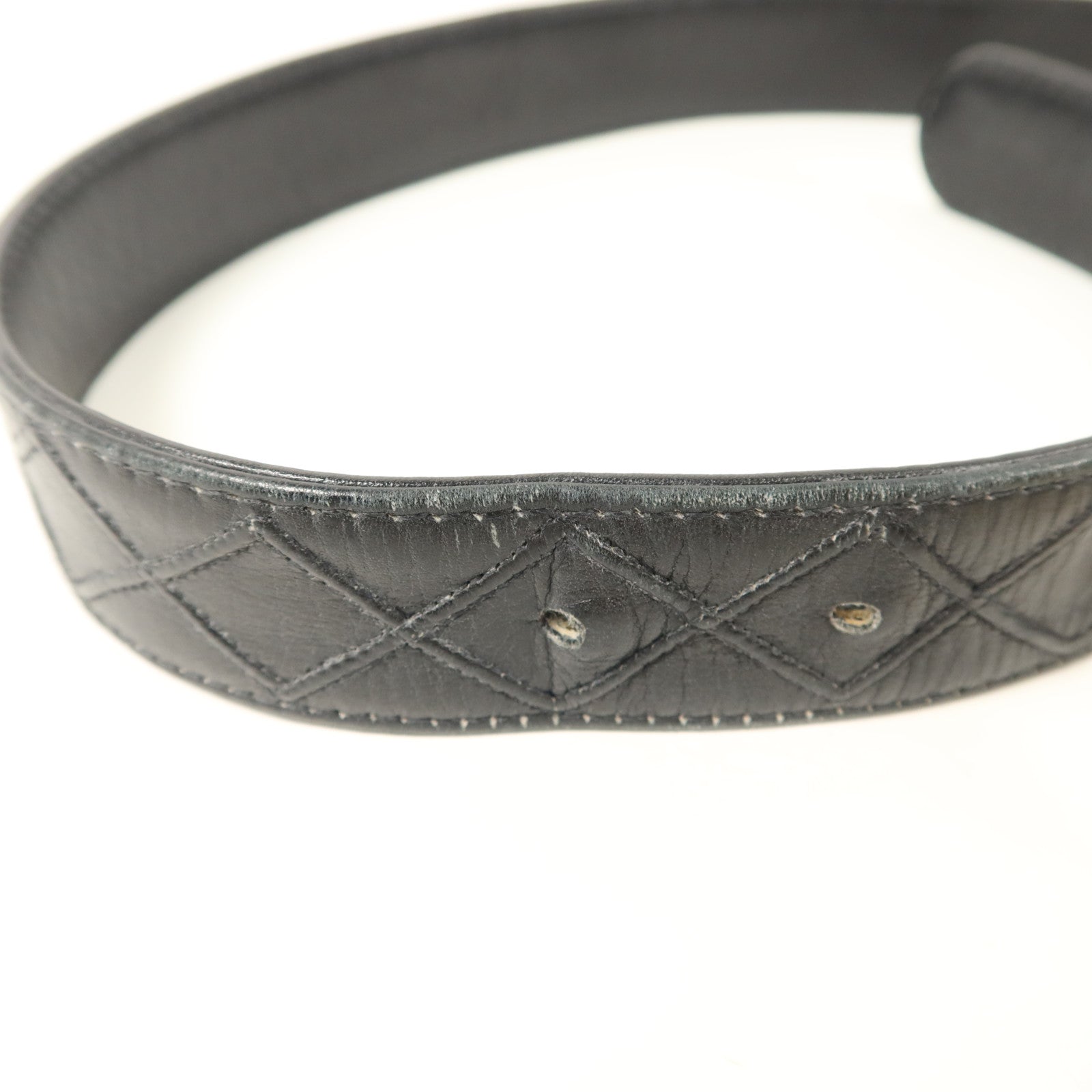CHANEL 牛皮皮革Vintage Belt皮帶