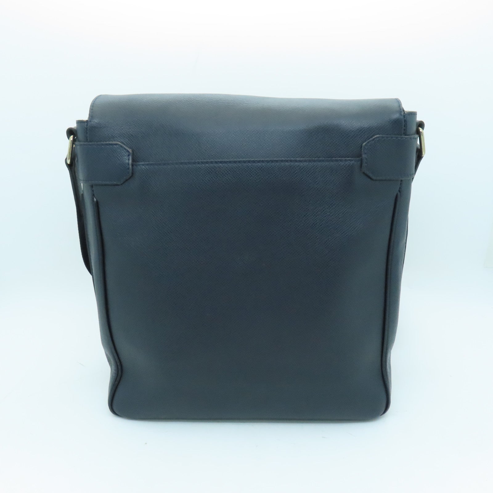 LOUIS VUITTON 【激減優惠】Taiga Roman Messenger銀扣肩背袋深藍色