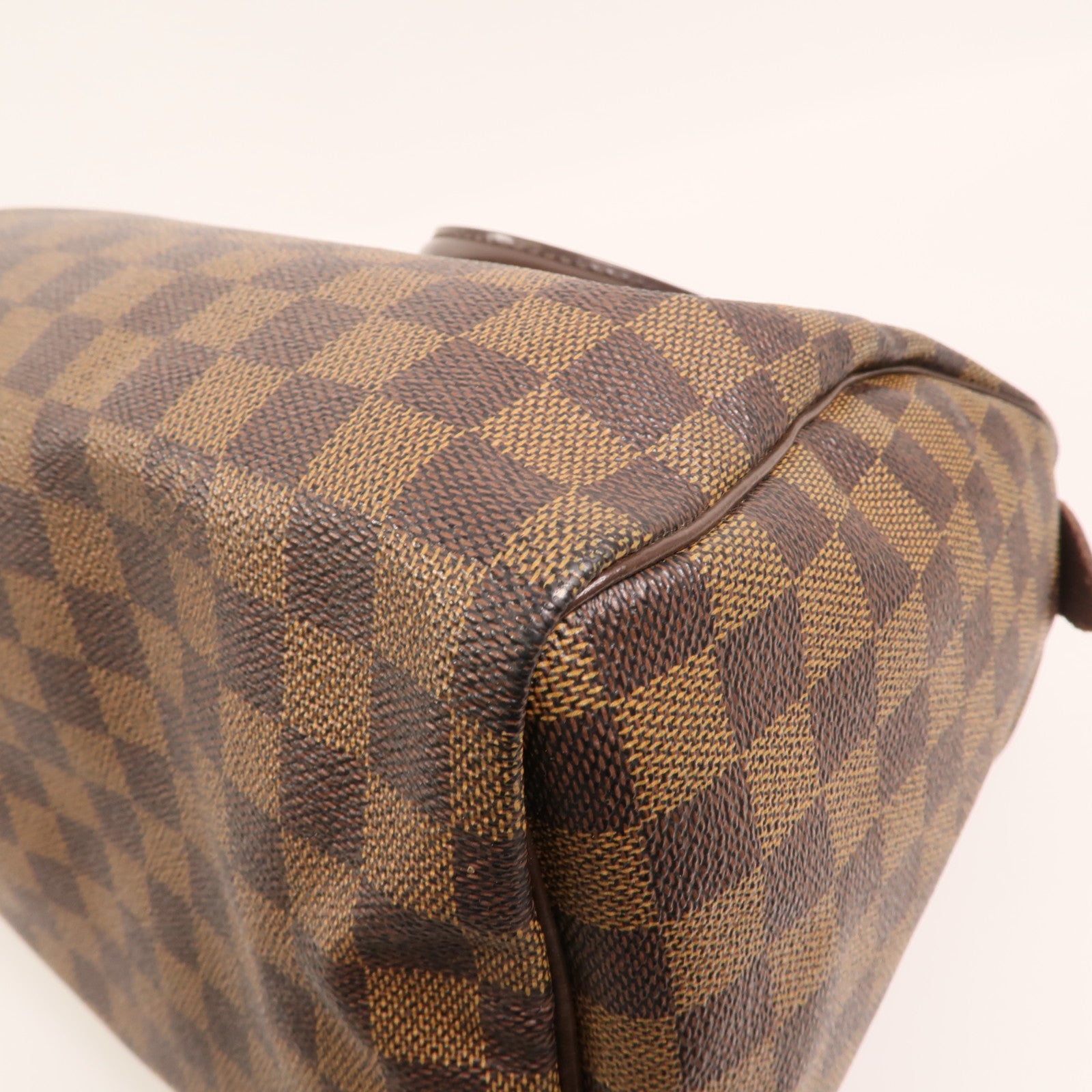 LOUIS VUITTON Damier Speedy 30金扣手挽袋