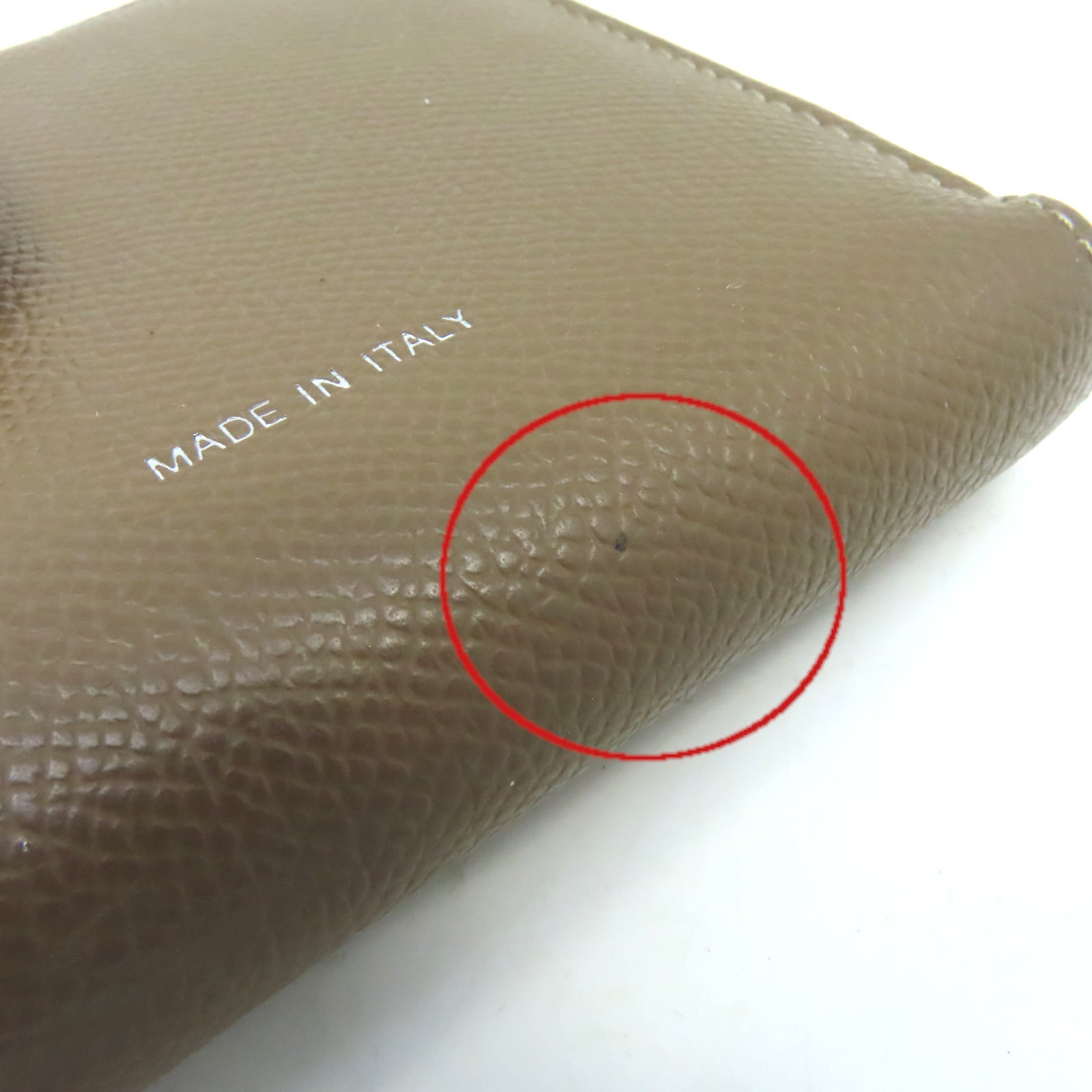 CELINE 【激減優惠】牛皮皮革Middle Wallet銀扣錢包啡色/粉紅色