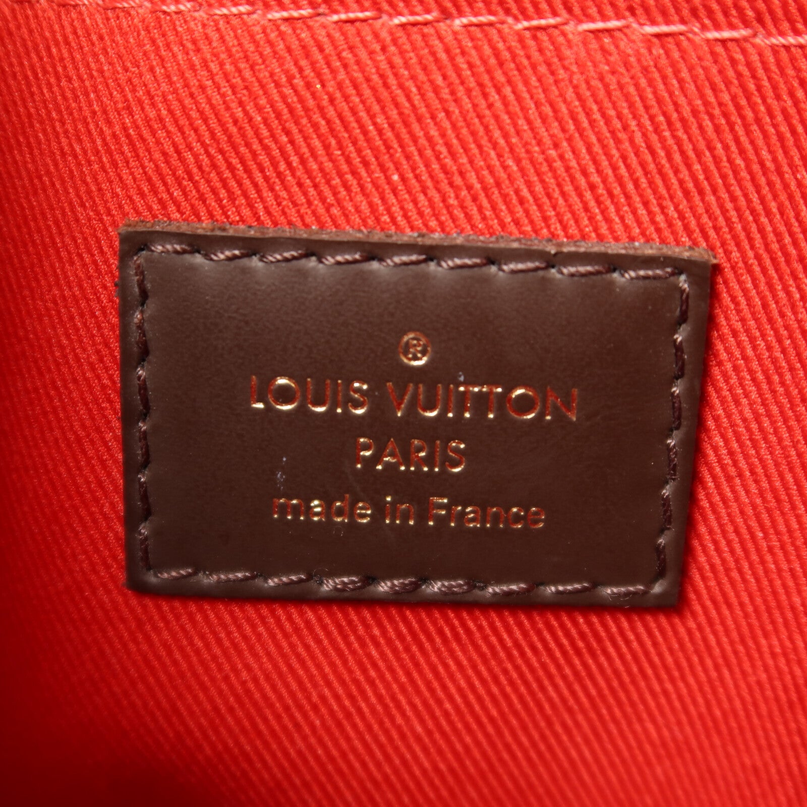 LOUIS VUITTON Damier Croisette金扣手挽肩背兩用袋
