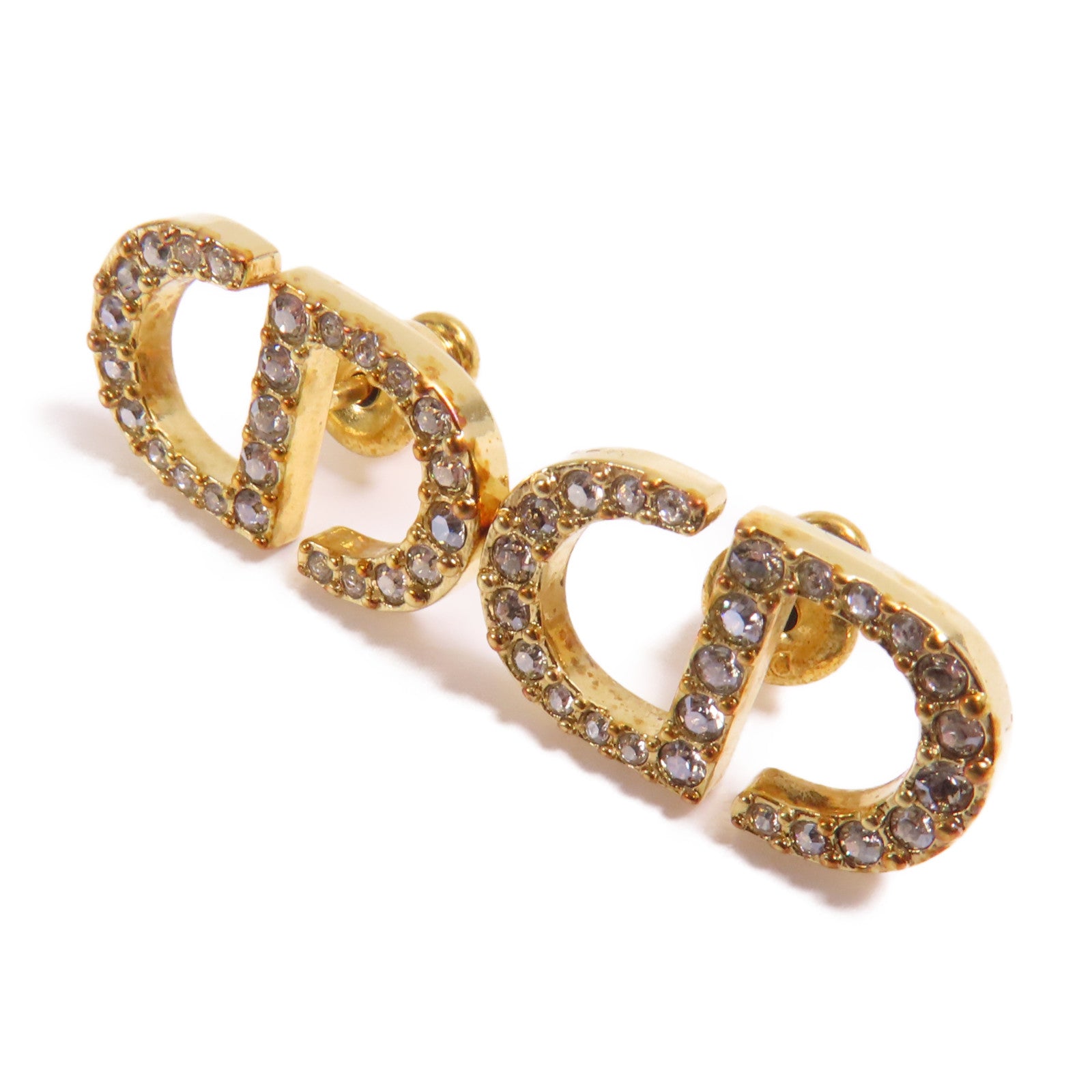 Dior 金屬Petit CD Stud Earrings耳環