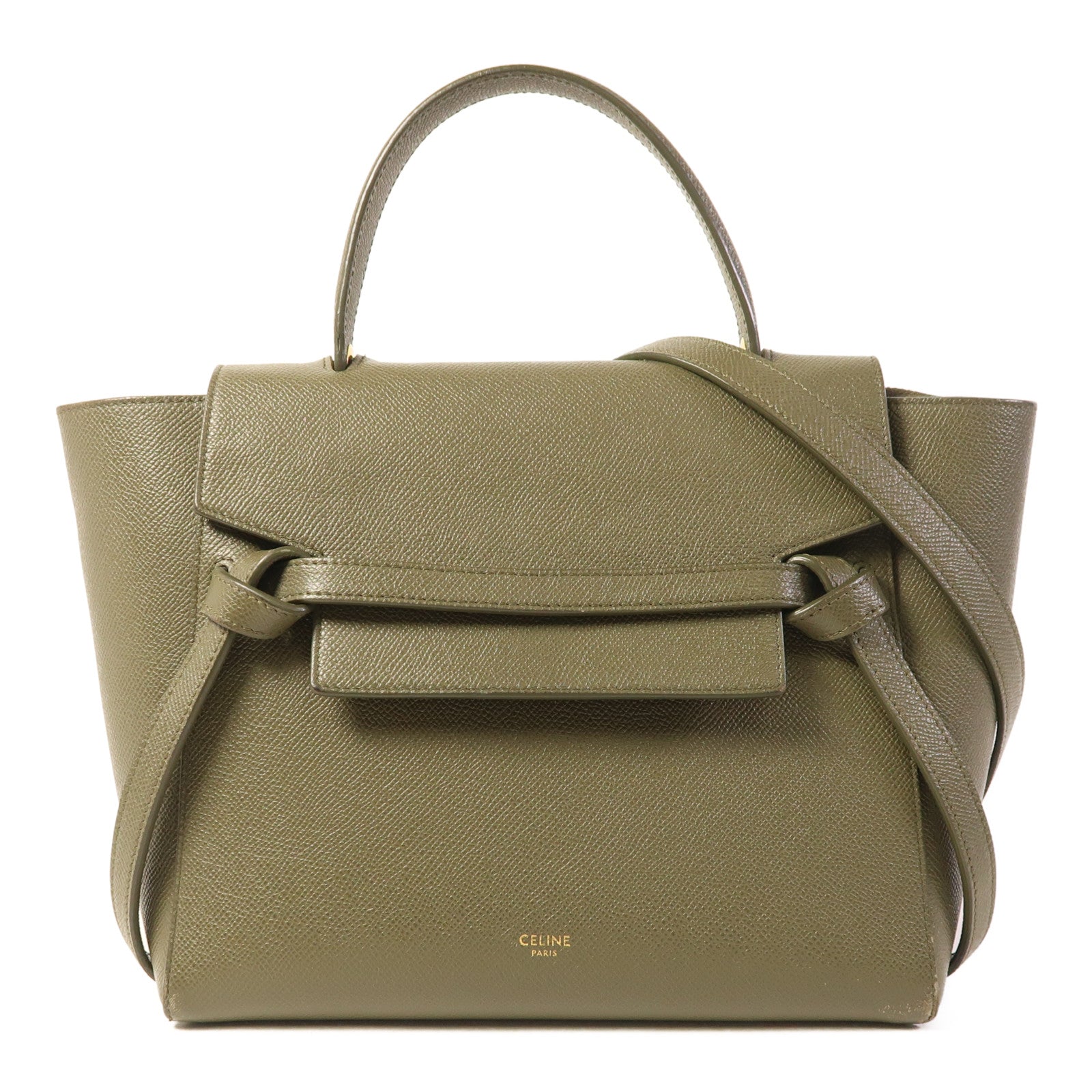 CELINE 牛皮皮革Micro Belt Bag金扣手挽肩背兩用袋