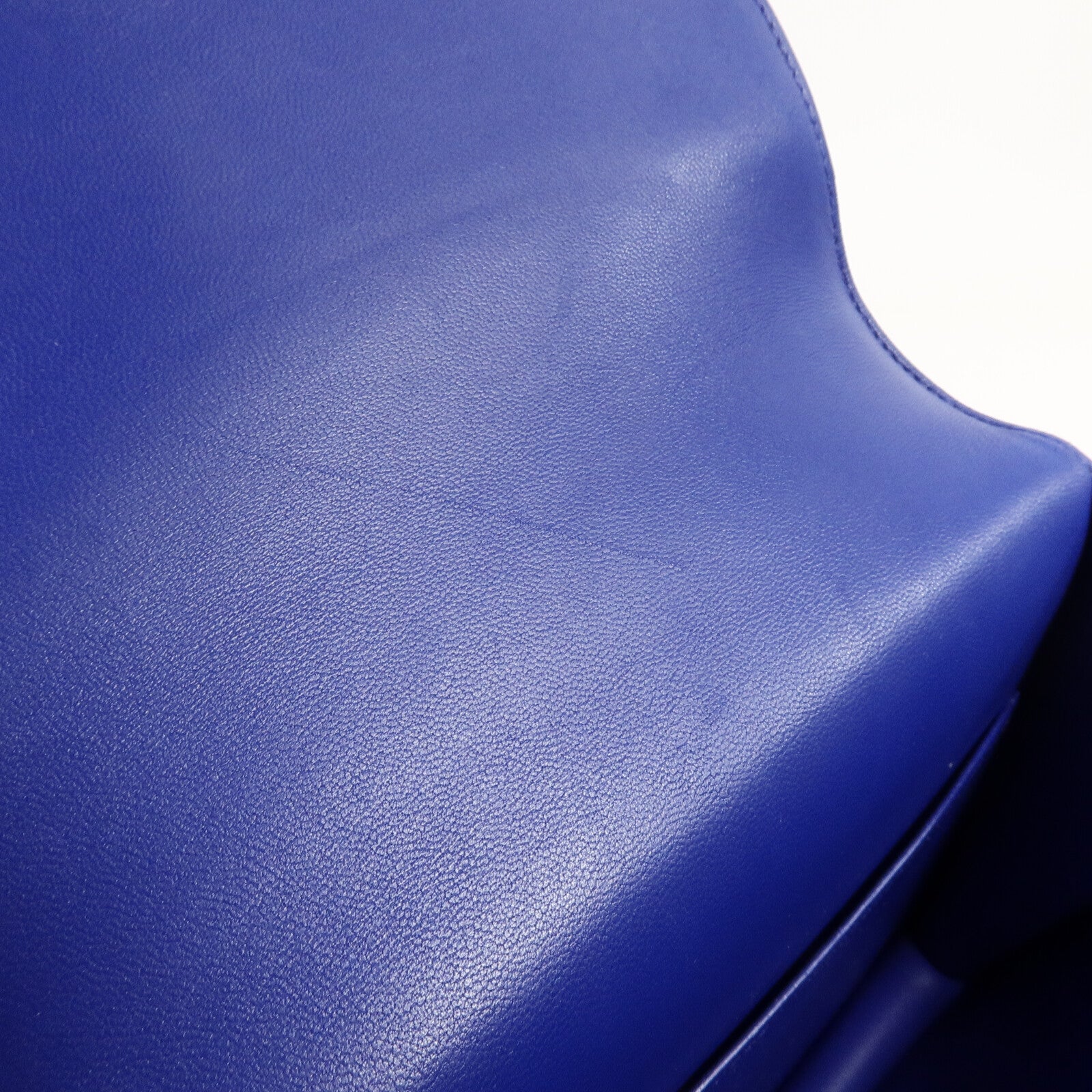 HERMES Tadelakt皮革Constance Mini肩背袋Bleu Electrique