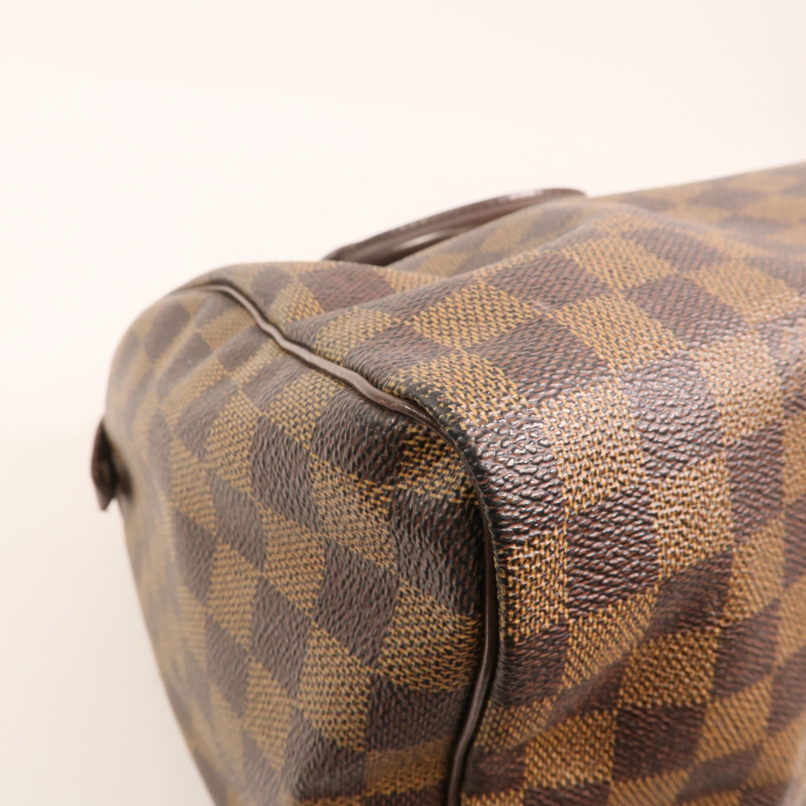 LOUIS VUITTON Damier Speedy 30金扣手挽袋