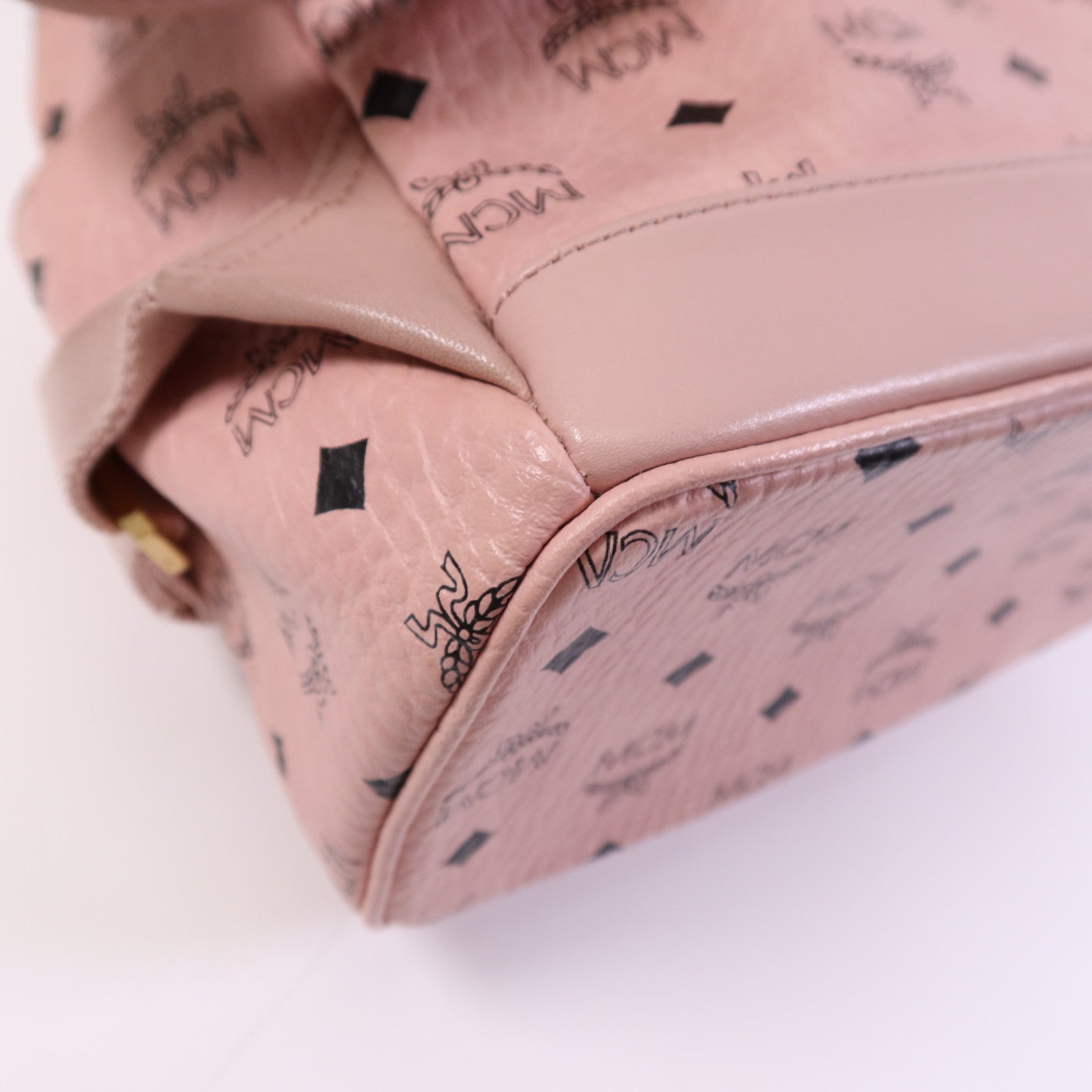 MCM 塗層帆布BackPack金扣背包