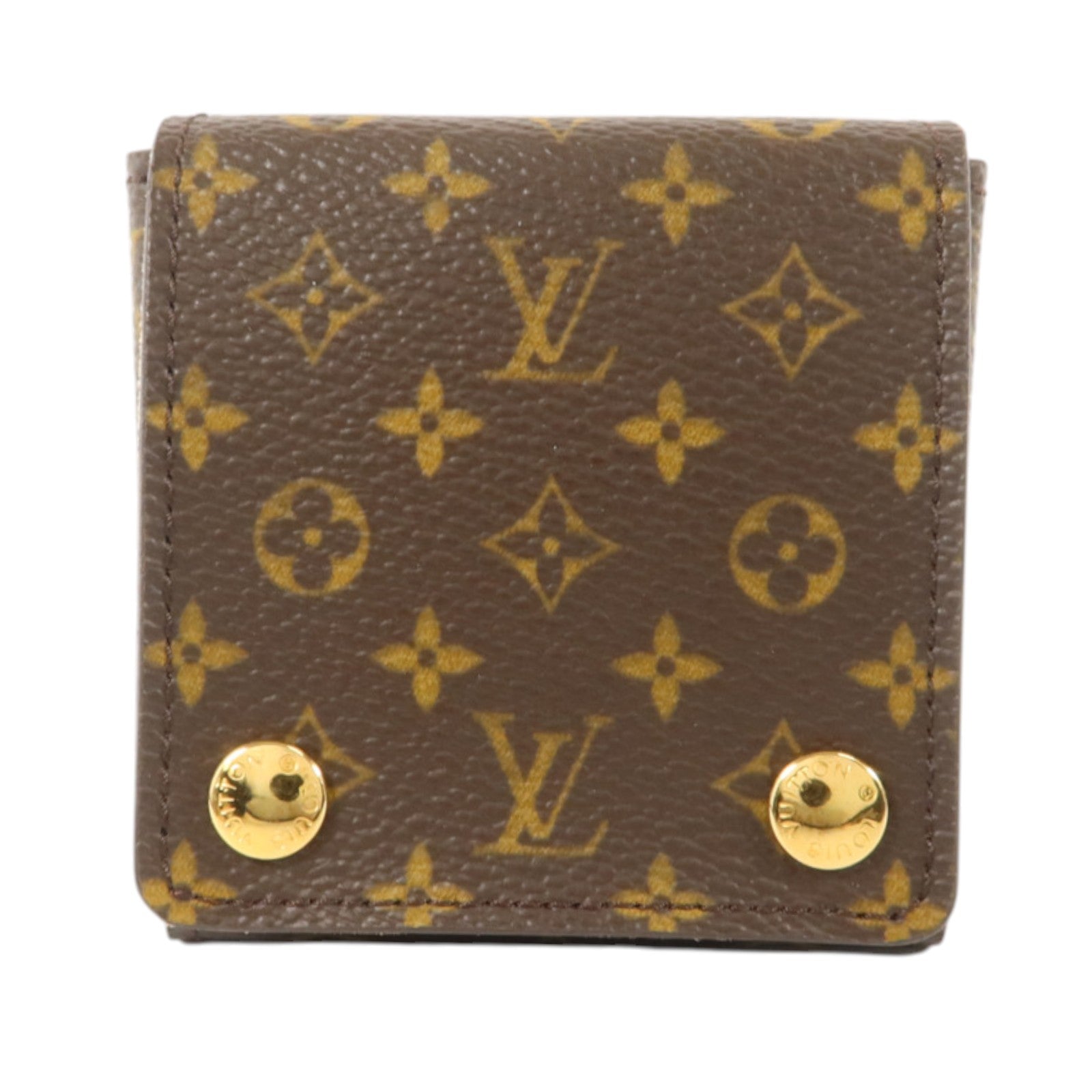 LOUIS VUITTON Monogram Folding Jewelry Case金扣折疊式珠寶袋