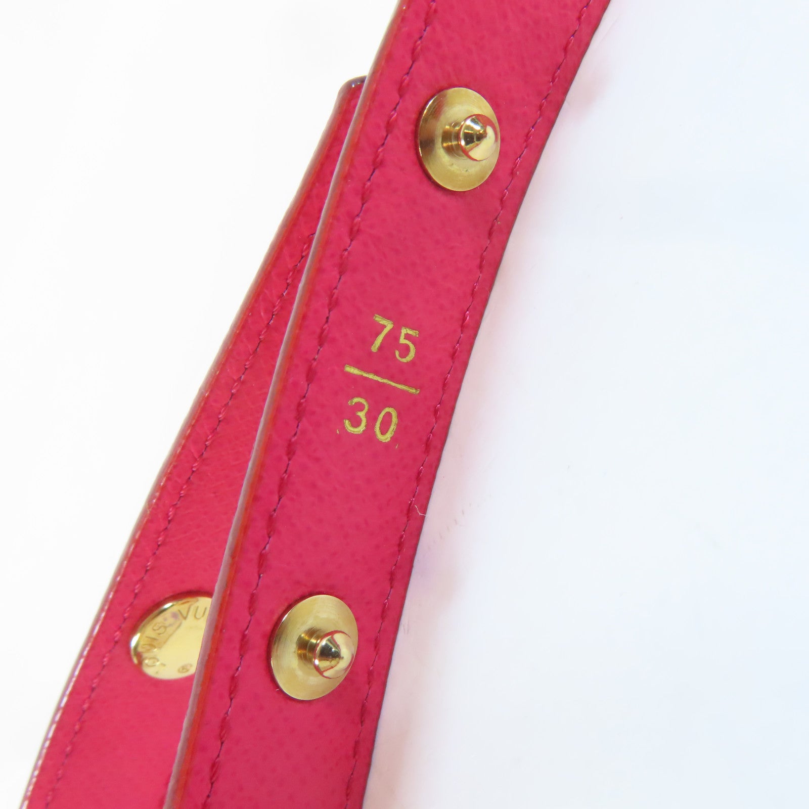 LOUIS VUITTON Monogram Multicolore Belt 75cm金扣皮帶白色/彩色