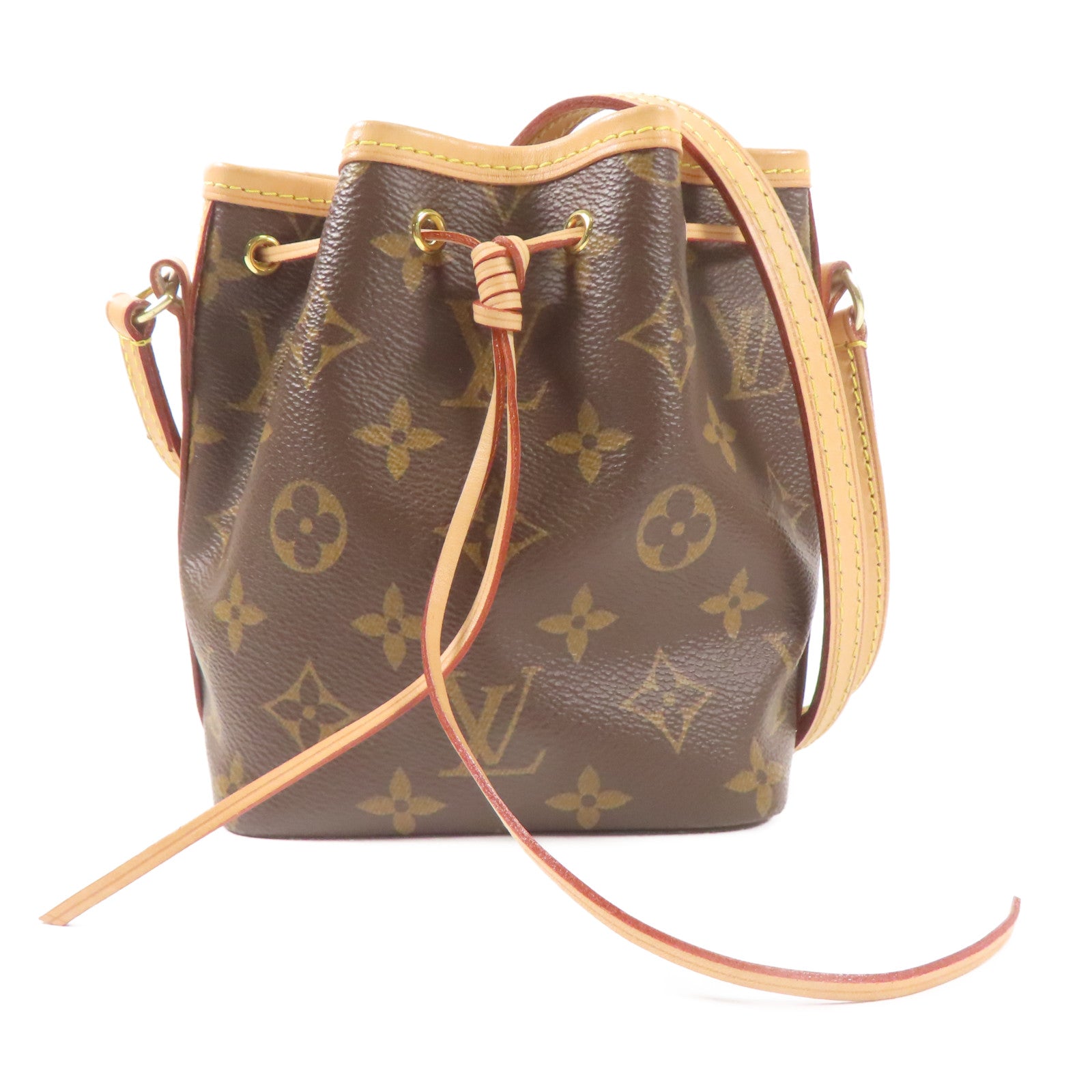 LOUIS VUITTON Monogram Nano Noe金扣肩背袋