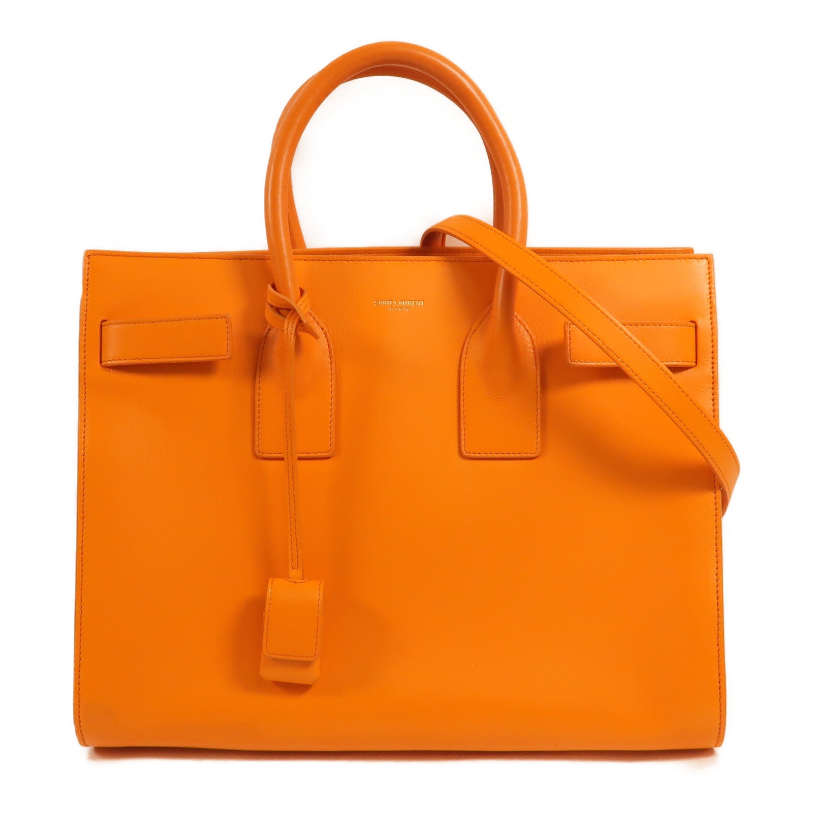SAINT LAURENT 牛皮皮革Sac De Jour手挽肩背兩用袋
