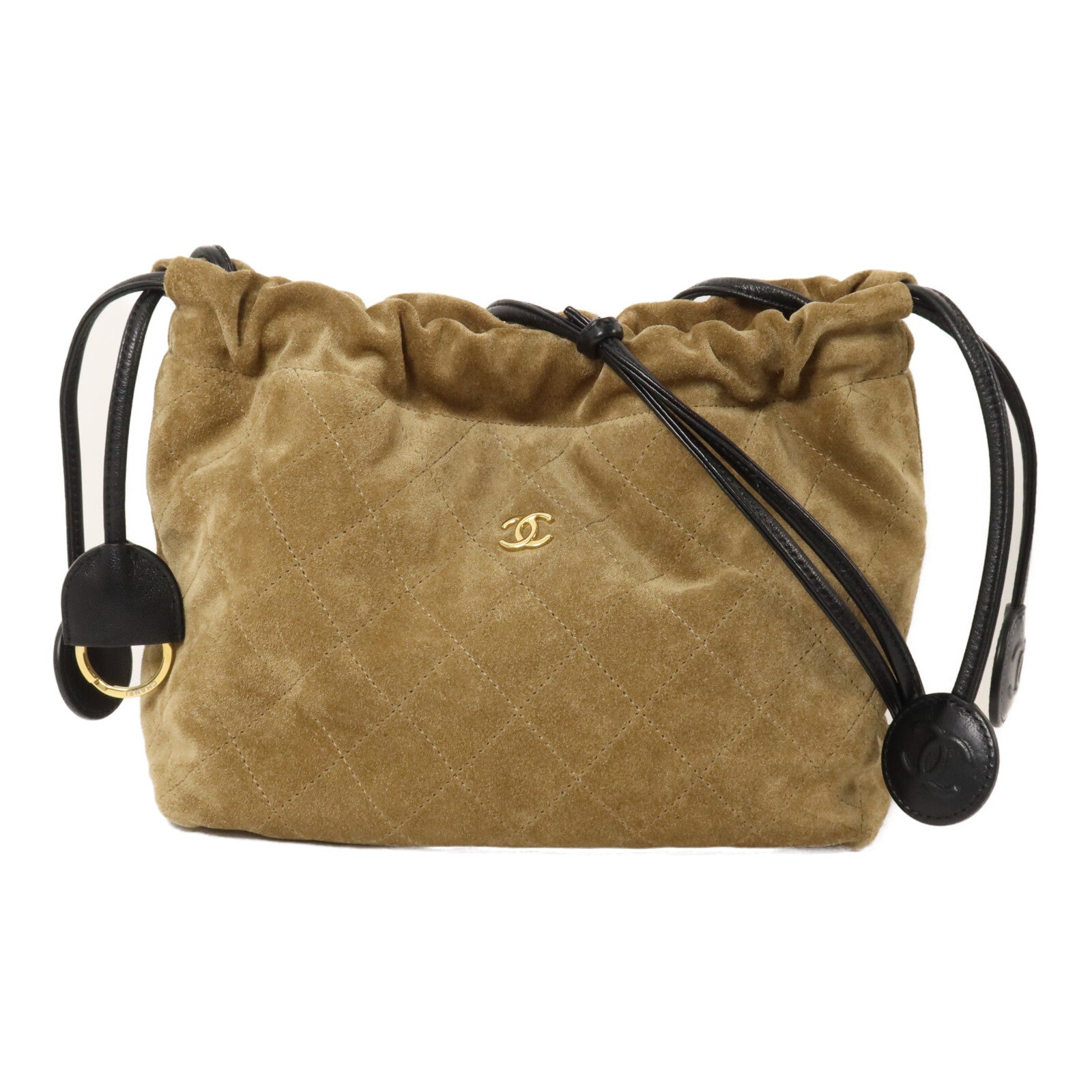 CHANEL 麂皮皮革/Lambskin Clutch With Leather Strap肩背袋