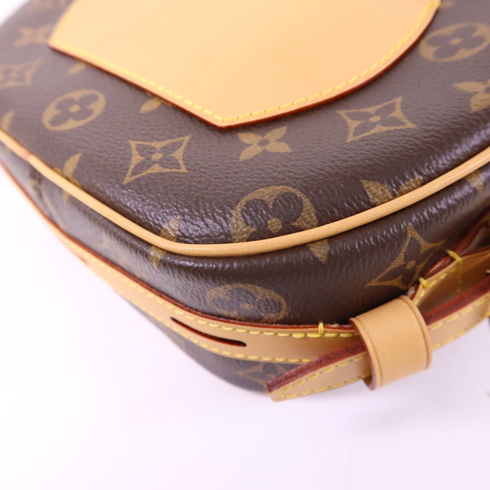 LOUIS VUITTON Monogram Boite Chapeau Souple金扣肩背袋棕色