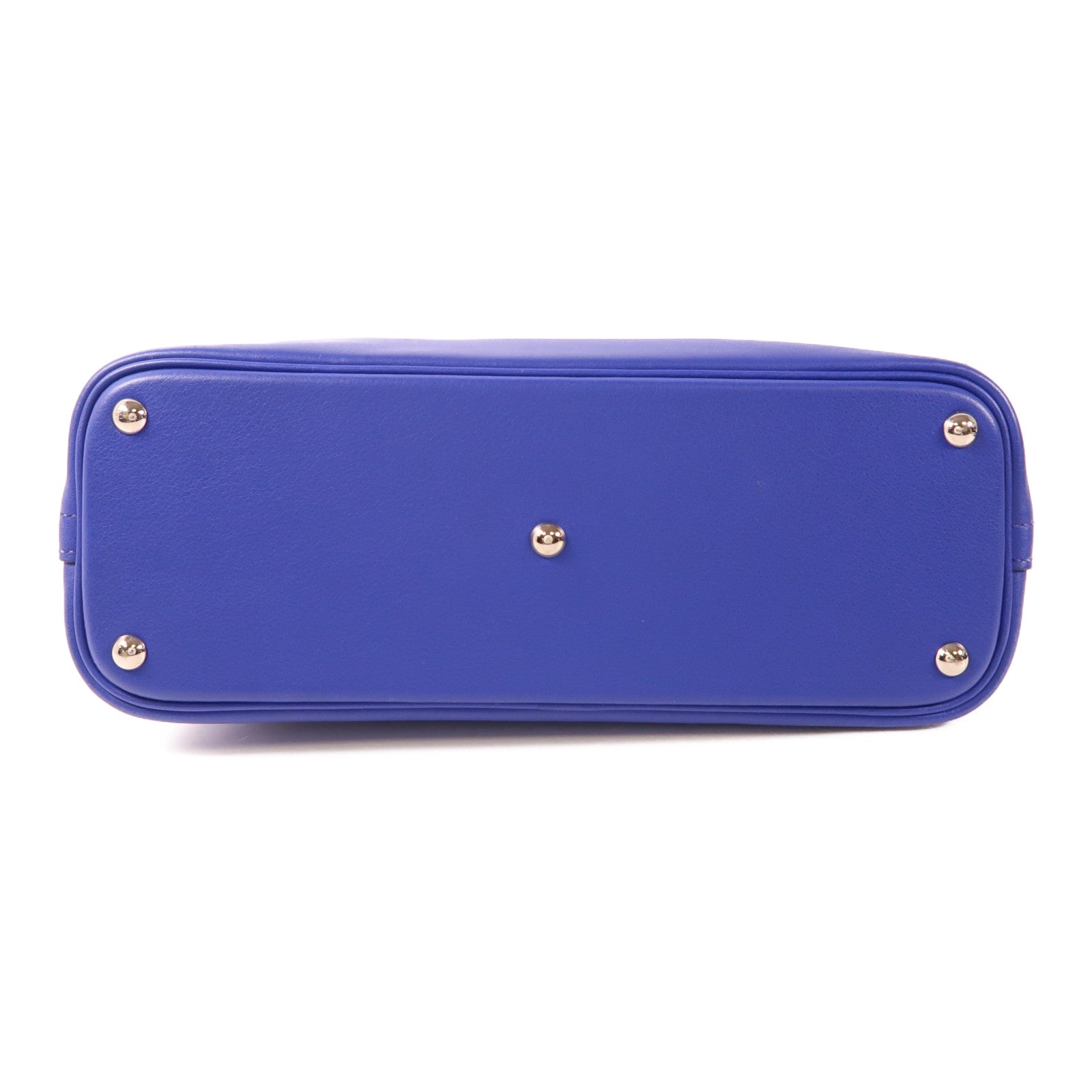 HERMES 【激減優惠】Evercolor皮革Bolide 27銀扣手挽肩背兩用袋7T Bleu Electrique