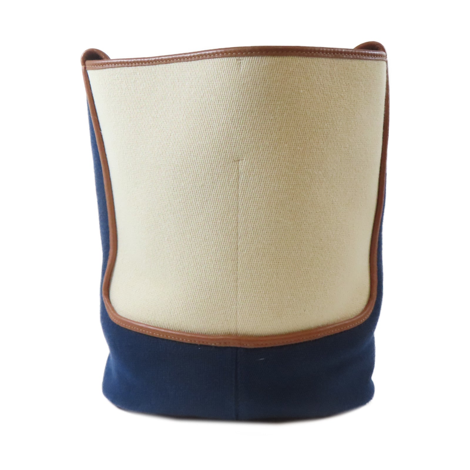 LOEWE 帆布Shoulder Bag銀扣肩背袋米色
