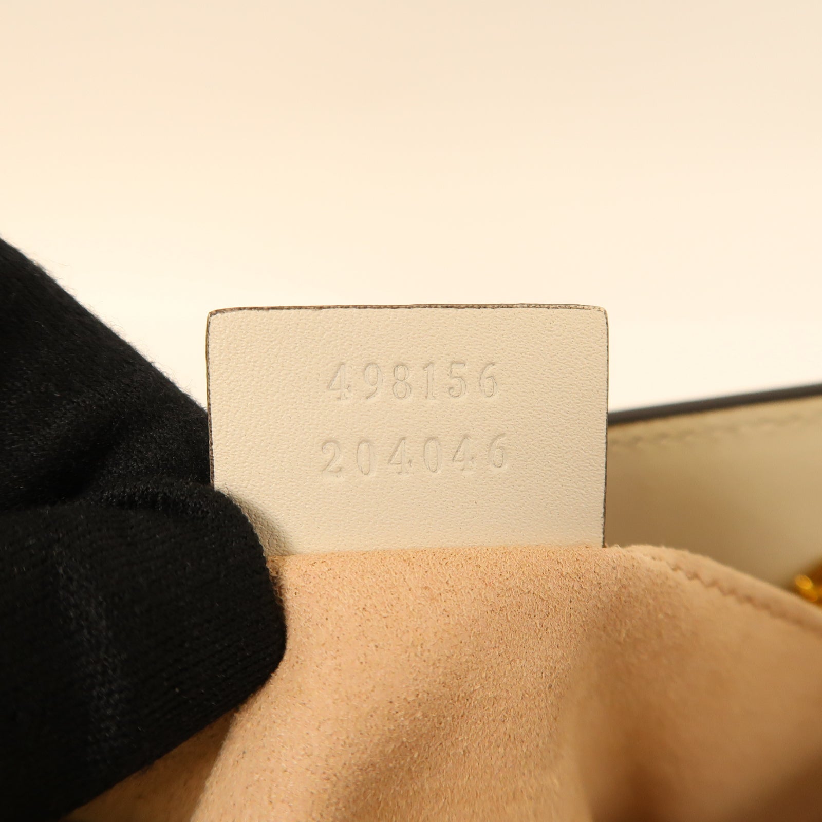 GUCCI 塗層帆布Padlock GG Small金扣鏈帶肩背袋啡色/白色