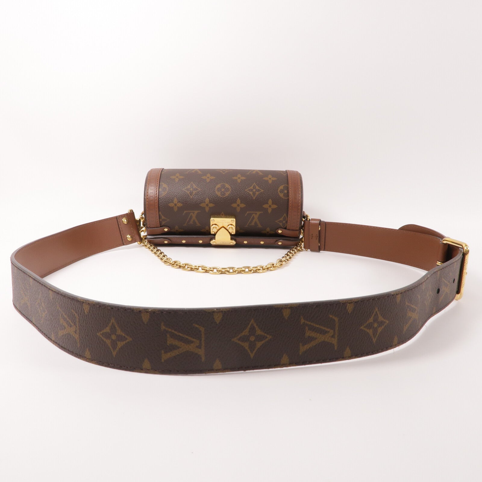 LOUIS VUITTON Monogram Papillon Trunk手挽肩背兩用袋