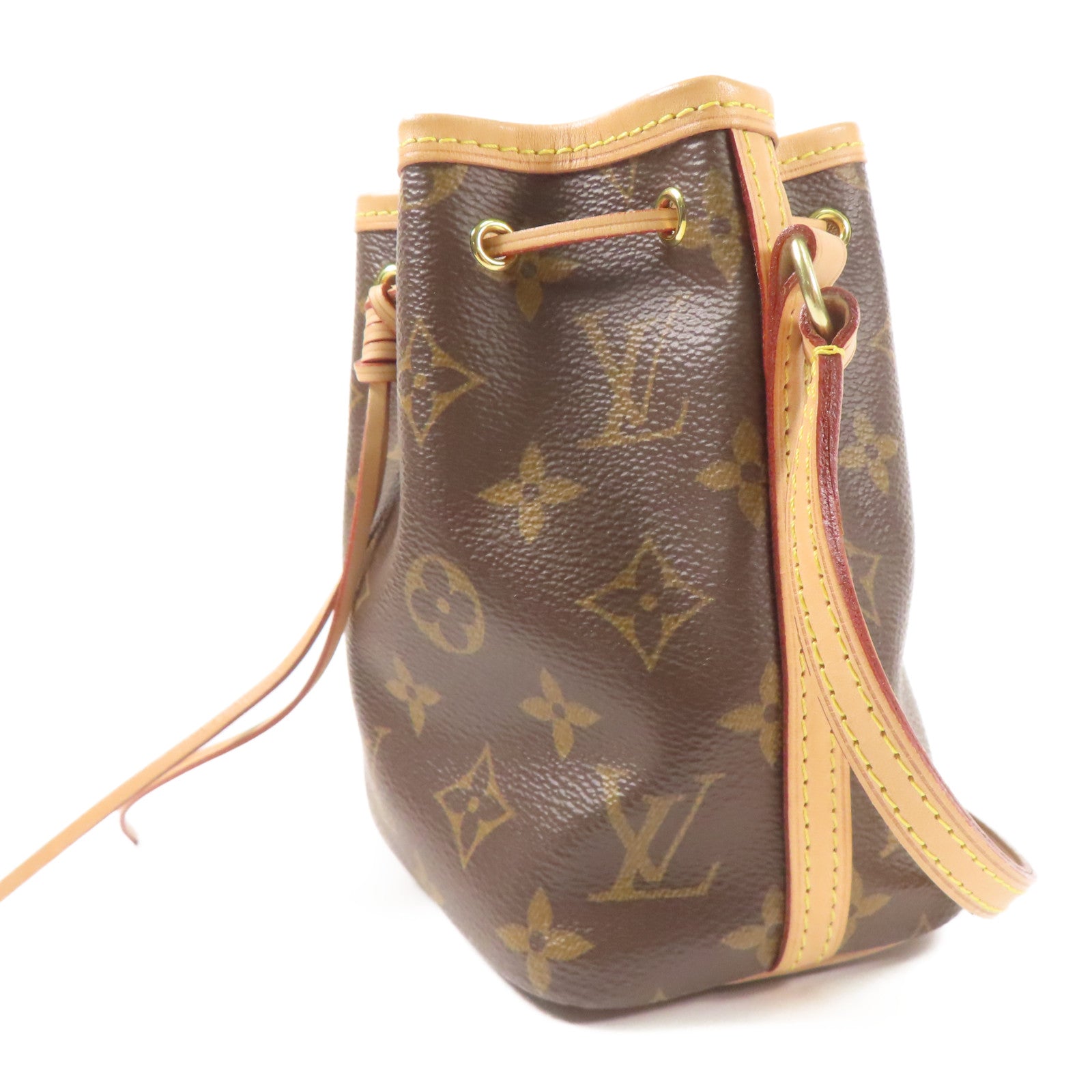 LOUIS VUITTON Monogram Nano Noe金扣肩背袋