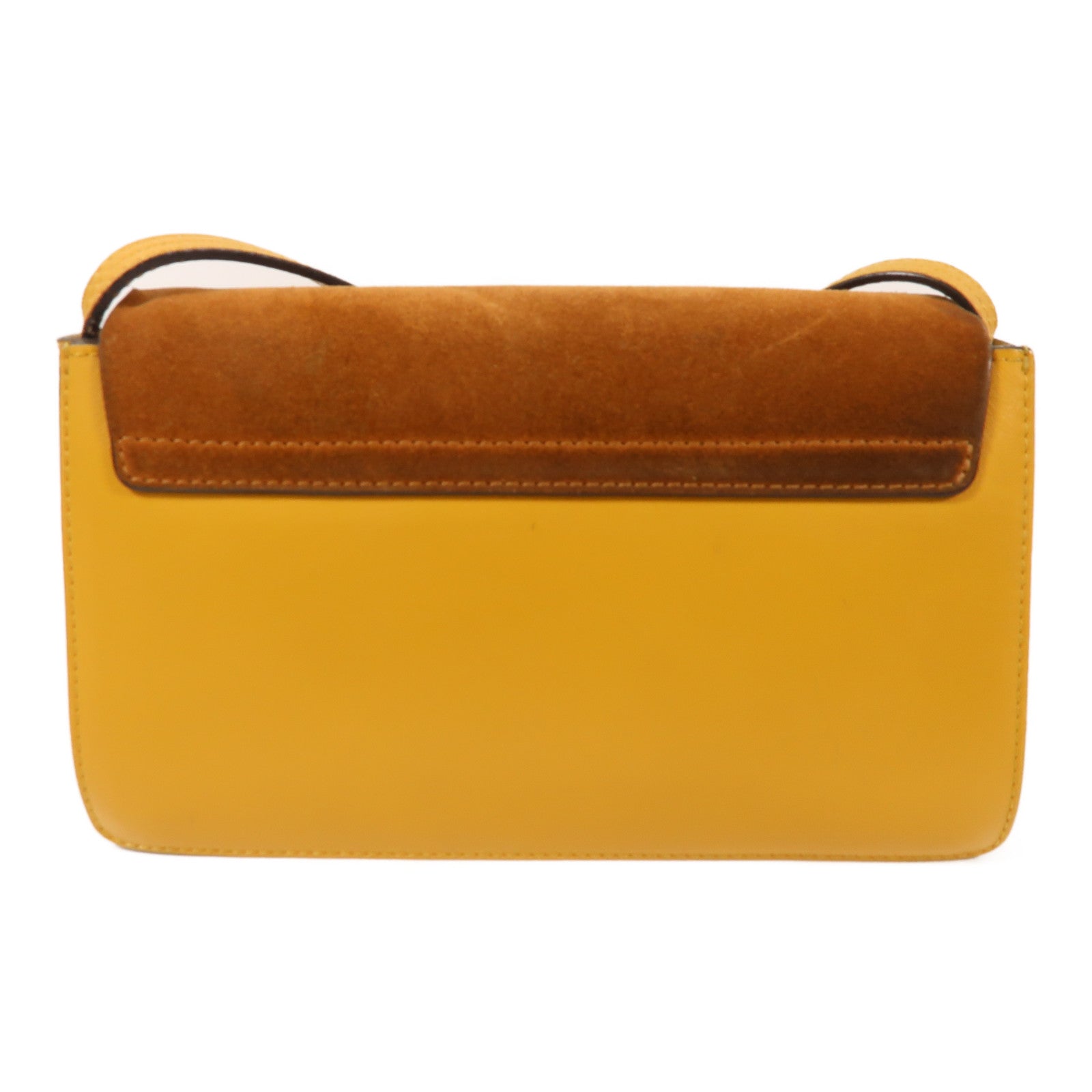 Chloe 牛皮/麂皮皮革Faye金扣肩背袋