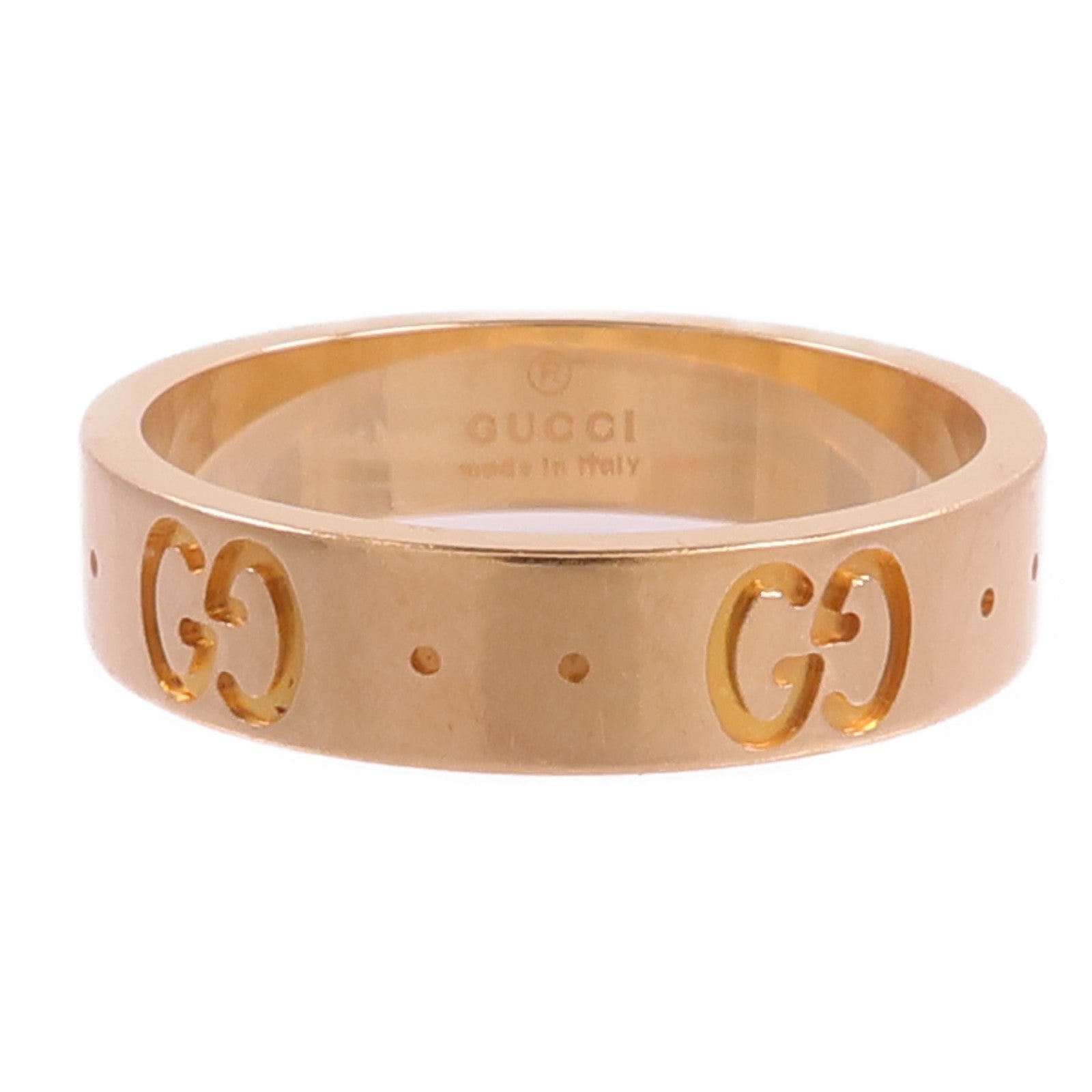 GUCCI 18K玫瑰金Gucci Icon戒指