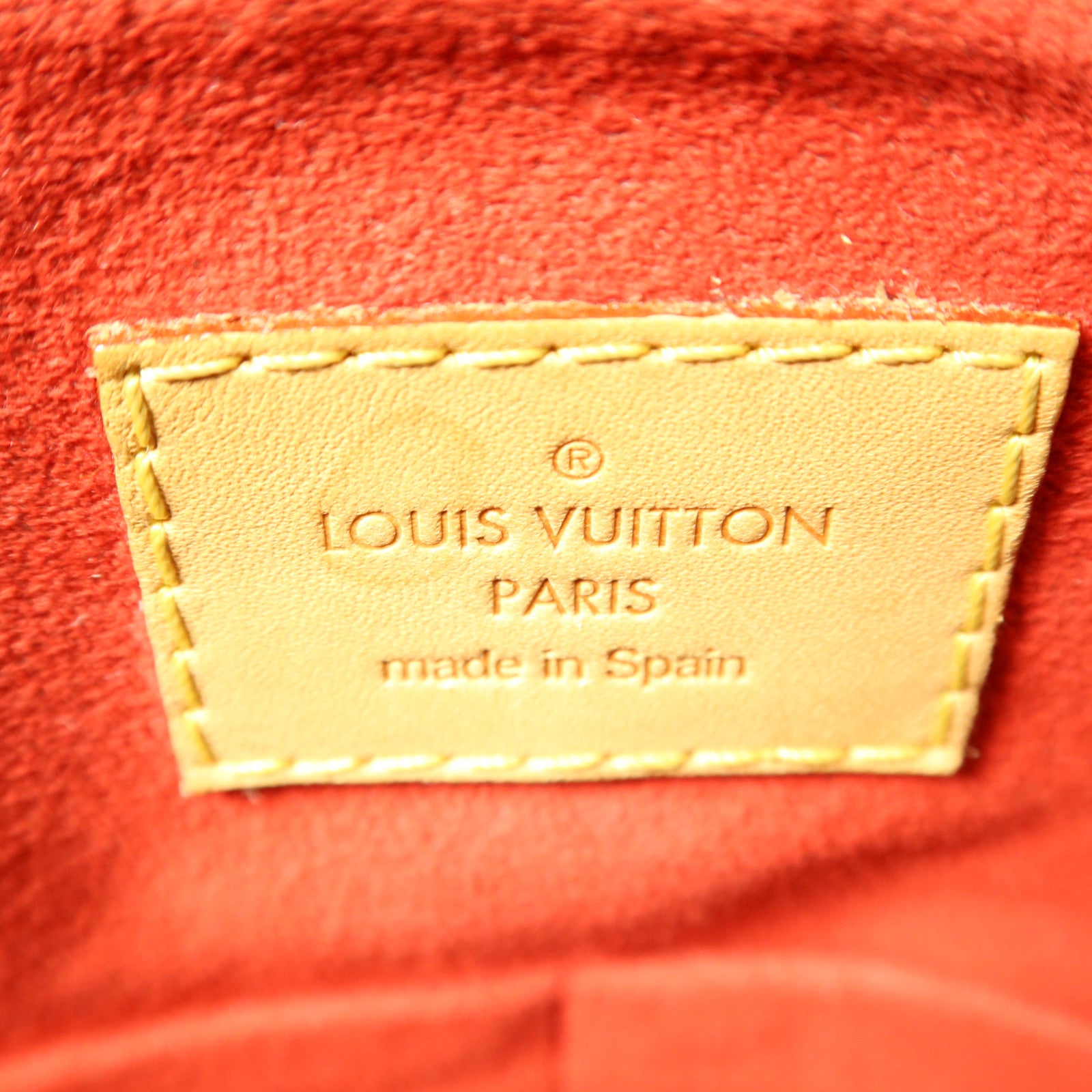 LOUIS VUITTON Monogram Pallas金扣手挽肩背兩用袋棕色/紅色