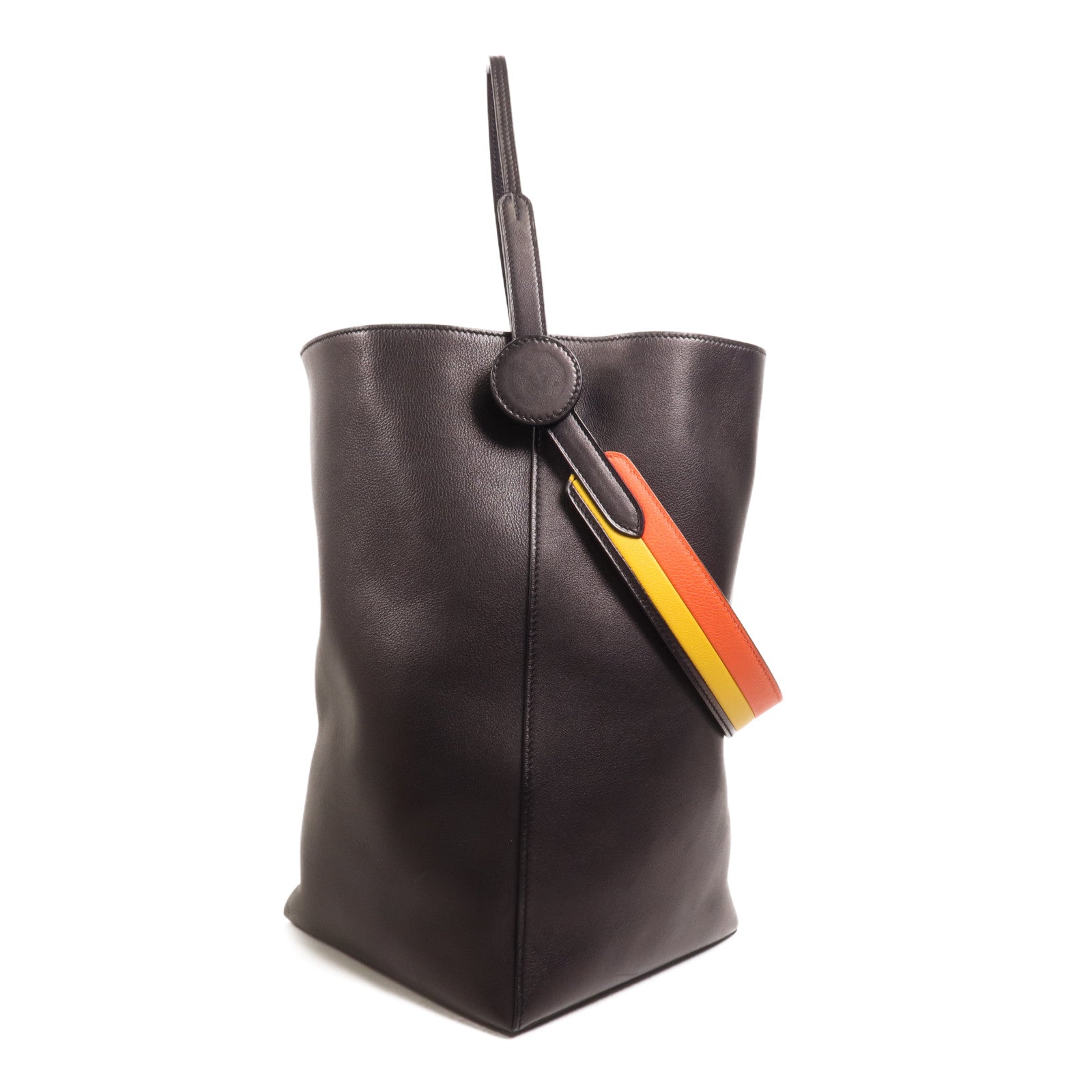 HERMES Evercolor皮革Licol 19手挽肩背兩用袋Noir