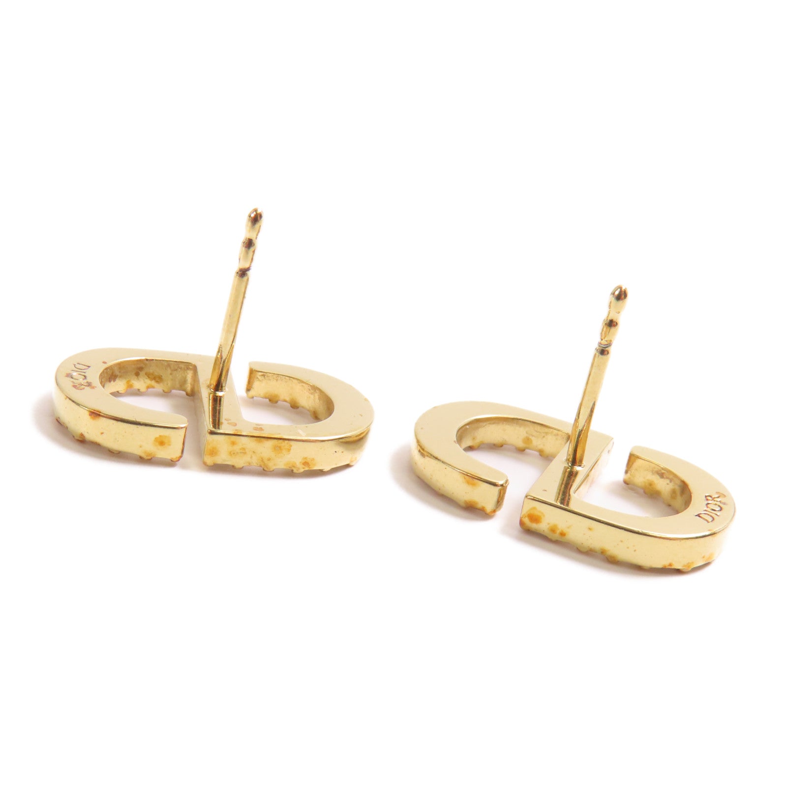 Dior 金屬Petit CD Stud Earrings耳環