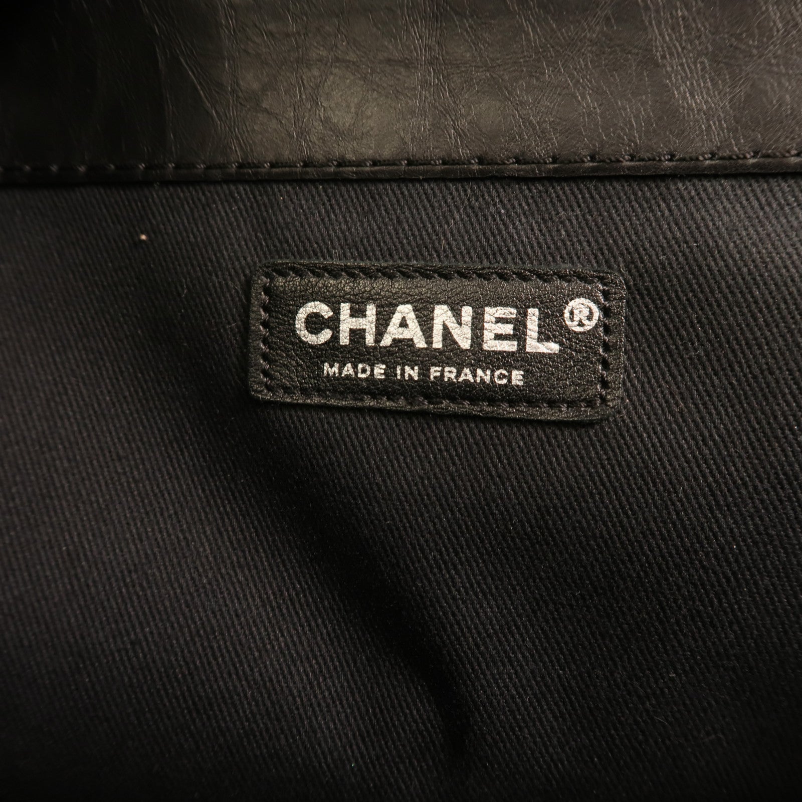 CHANEL 牛皮皮革Chain Shoulder銀扣鏈帶肩背袋